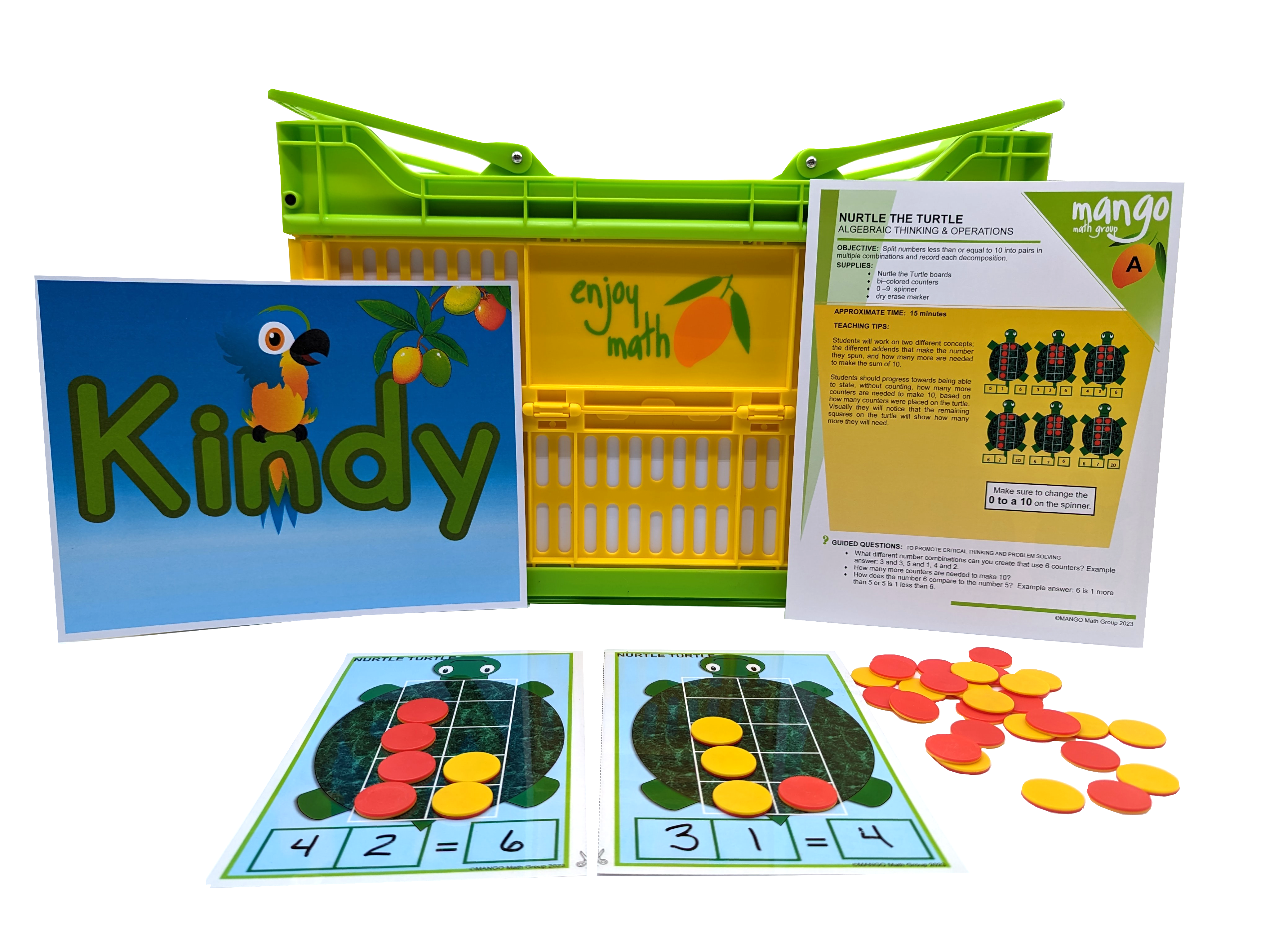 Mango Math Kindergarten Deluxe Math Kit - Fun Learning Games for Kids Ages 4-6 - Perfect for Homeschool & Classroom Math Activities