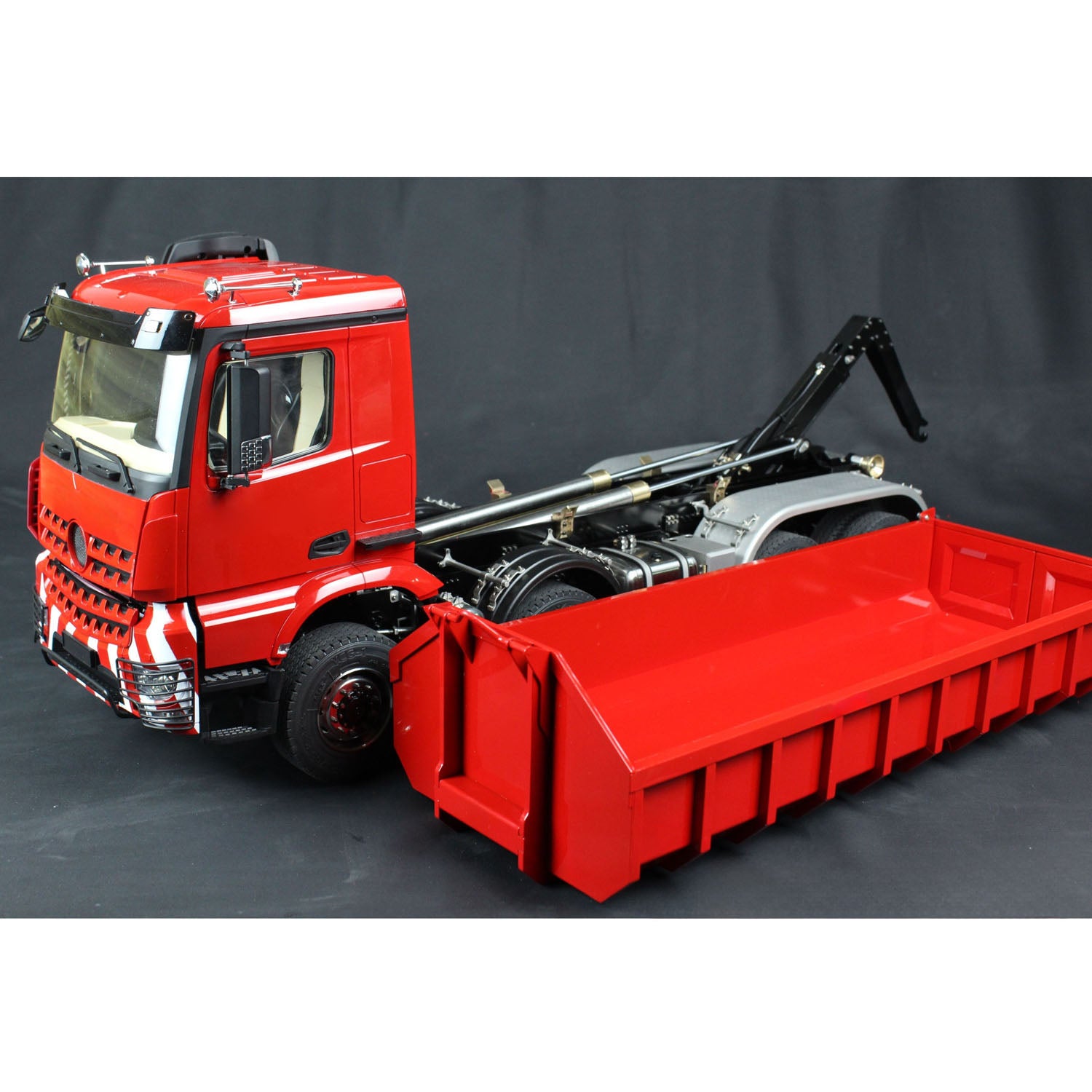 1/14 Scale 8x8 Metal Hydraulic RC Dump Truck - Radio Controlled Tipper with Standard Bucket | Hobby Model DIY PNP Kit | Perfect for Construction Site Play & Off-Road Adventure