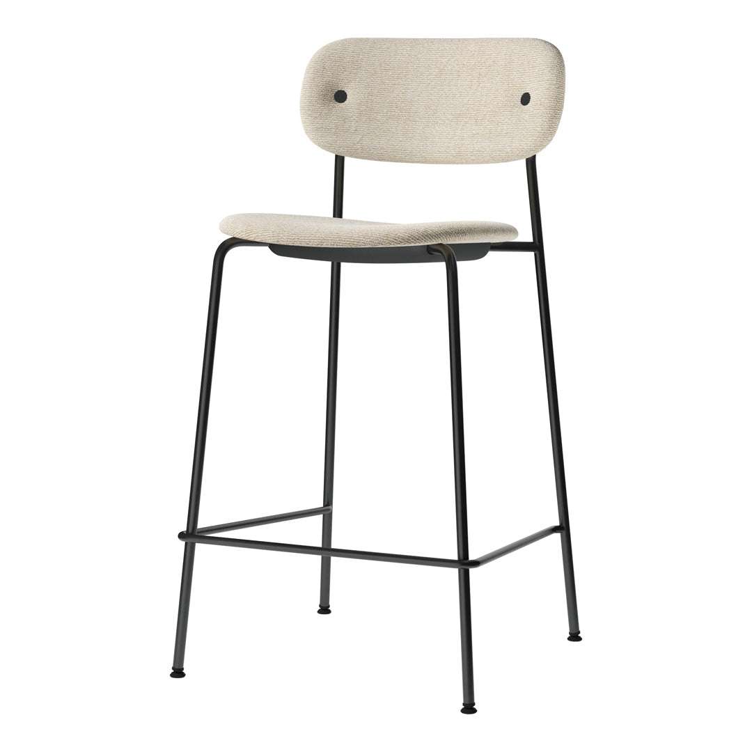 Modern Counter Stool with Full Upholstery - Comfortable Bar Height Seat for Kitchen Islands, Breakfast Bars & Home Decor