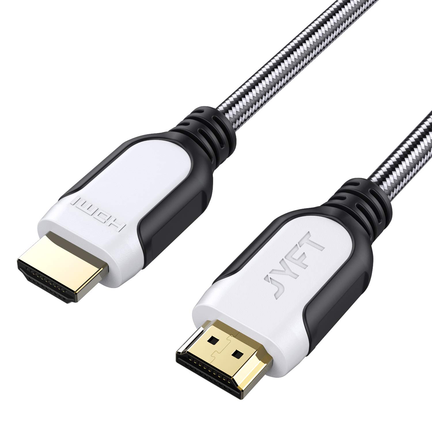JYFT 15-Pack HDMI 2.0 Cables 6ft - High Speed 18Gbps, 4K@60Hz, 3D, Ethernet - Compatible with Apple TV, Xbox, PS4, HDTV - Perfect for Home Theater, Gaming & Office Setup