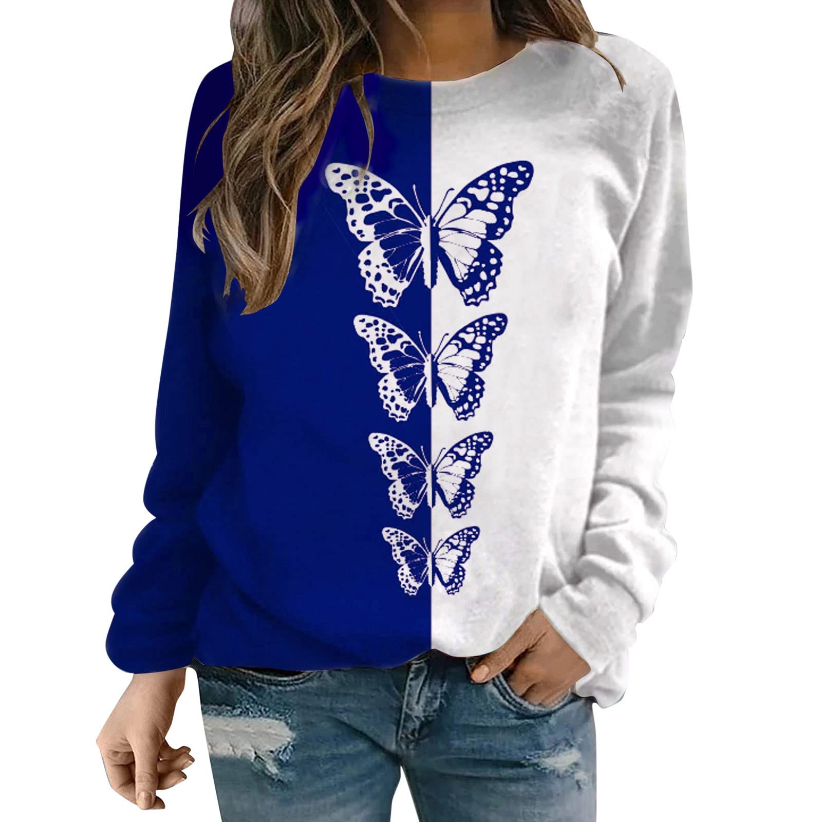 Women's 3/4 Sleeve Casual T-Shirts - Color Matching Cute Athletic Tunic Tops for Workout, Gym, Yoga & Everyday Wear | Comfortable Going Out Shirts for Women