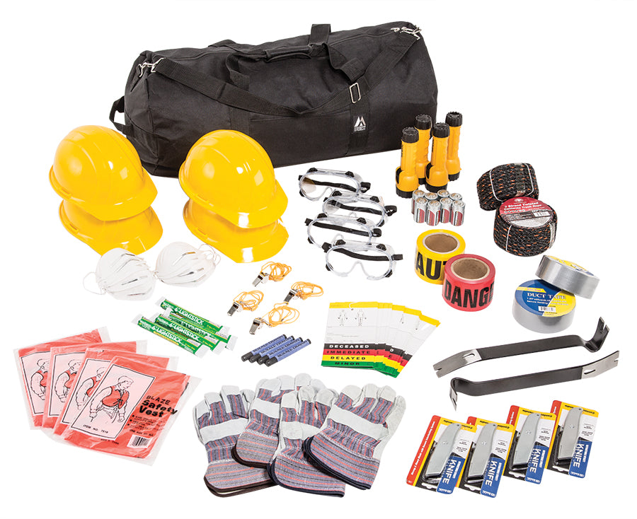 GSA Search & Rescue Kit for 4 People - Emergency Survival Gear for Outdoor Adventures, Camping & Disaster Preparedness