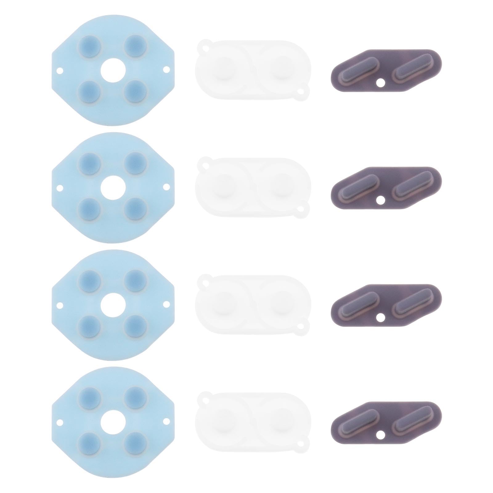 Conductive Rubber Pads Replacement Buttons for Gameboy Classic - 4 Sets of Contact Buttons & Repair Parts - Perfect for DIY Fixes & Retro Gaming Enthusiasts
