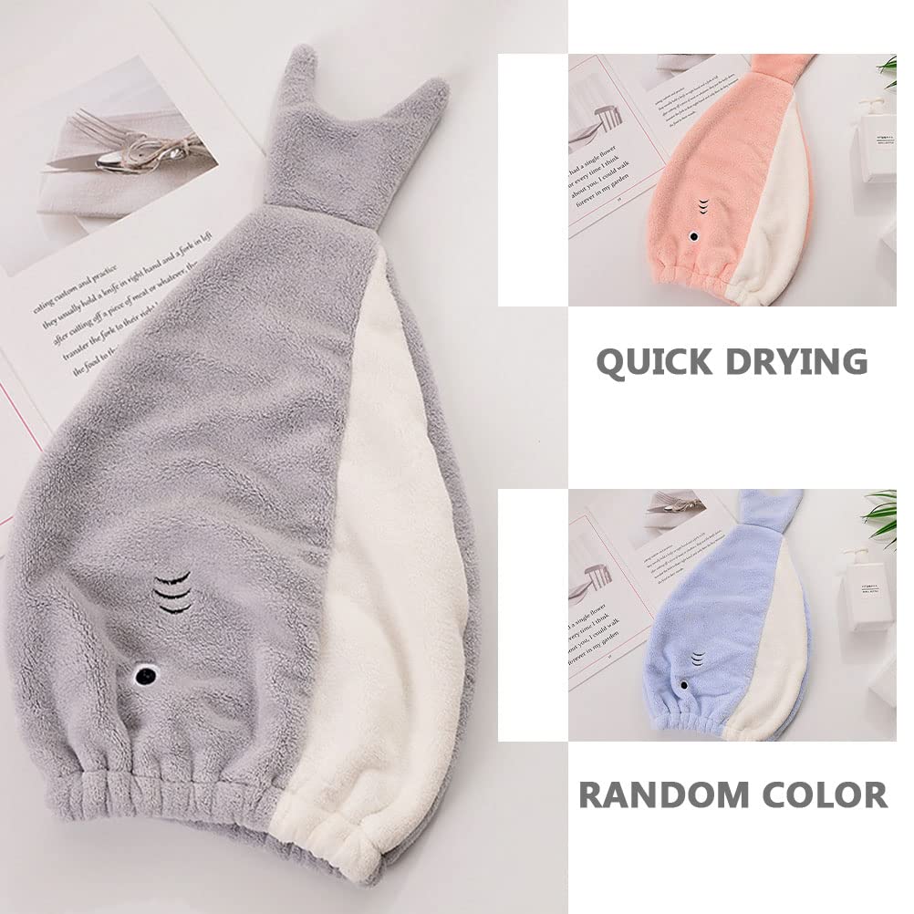 Uonlytech Women's Quick Dry Hair Cap - Polyester Small Fish Towel for Shower & Travel