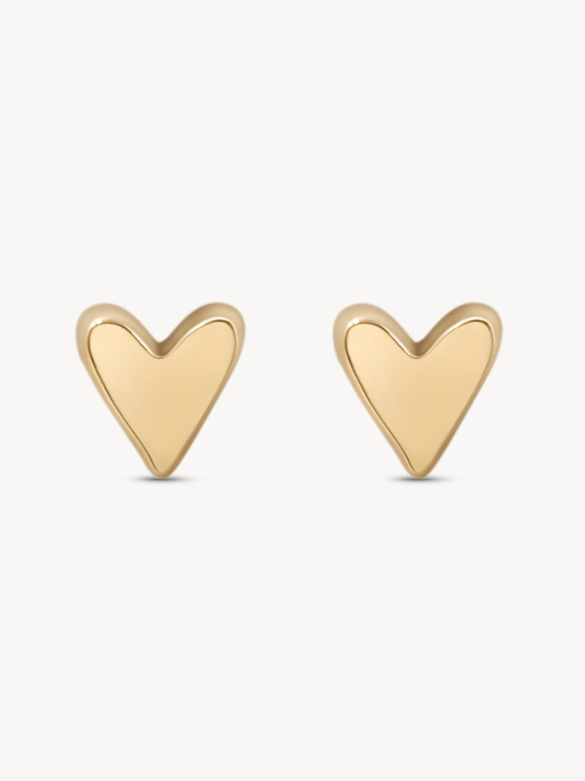 Baby Heart Stud Earrings - Cute & Dainty Gold/Silver Studs for Girls & Toddlers - Perfect for Everyday Wear, Gifts & Special Occasions