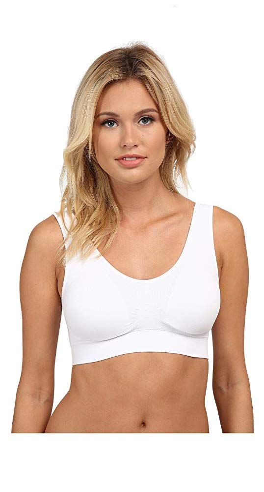 Marielle 4 Pack Seamless Wireless Bras for Women - Double Lined Comfortable Sports Bralettes S-5XL - Perfect for Yoga, Gym & Everyday Wear