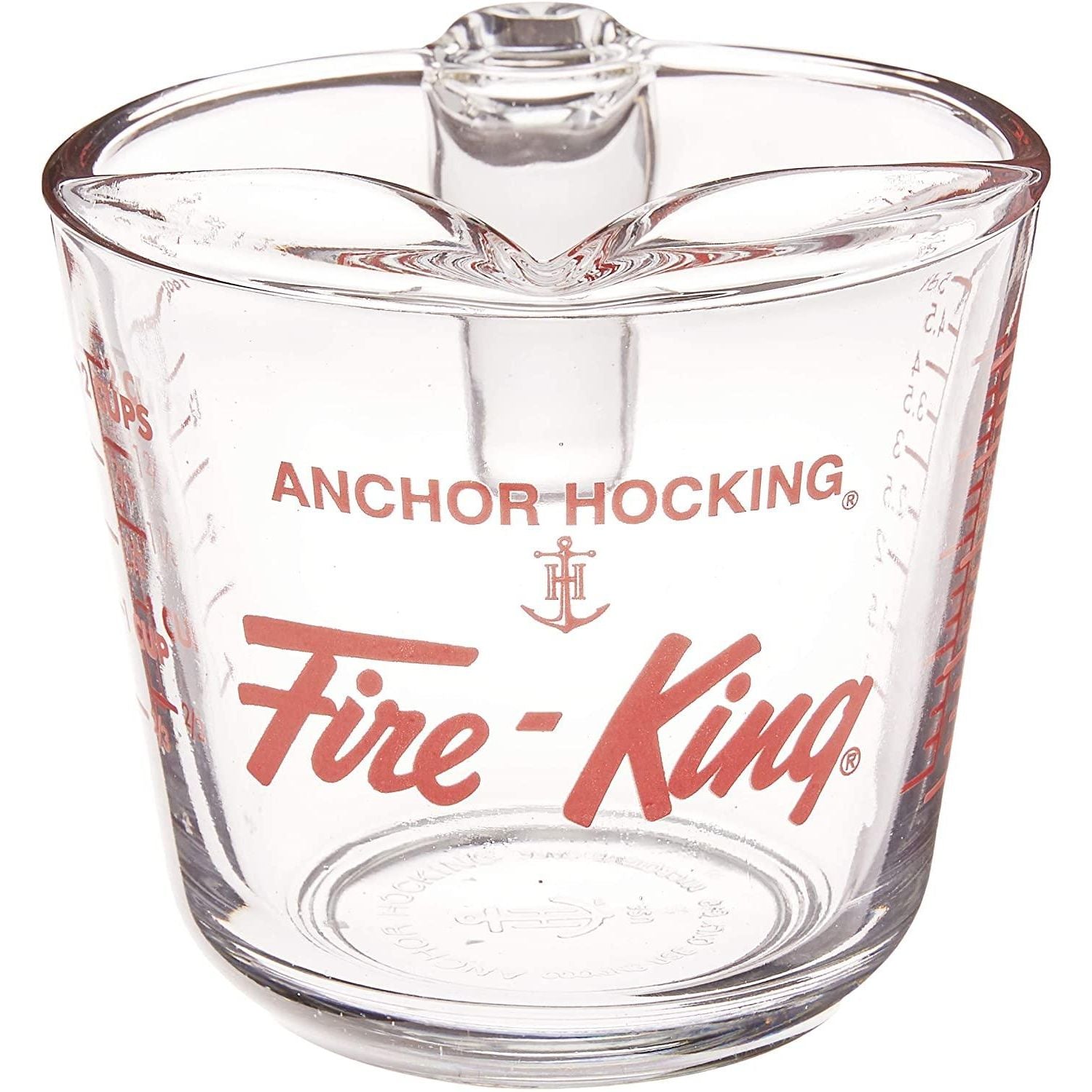 Anchor Hocking Fire King 16 Oz. Glass Measuring Cup - Durable & Heat Resistant for Baking, Cooking & Mixing - Perfect for Kitchen & Laboratory Use