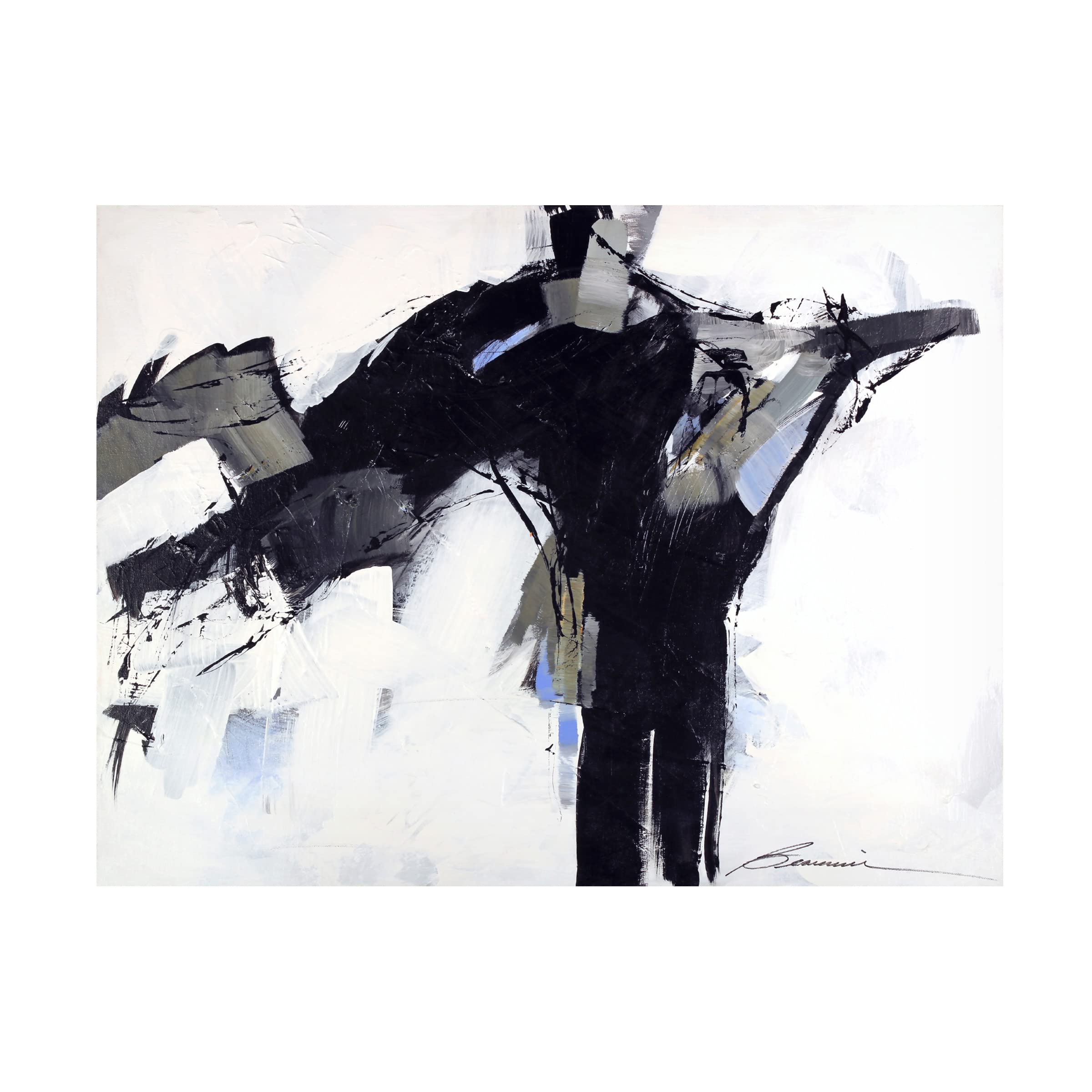 Beau Wild 'Leap Frog' Canvas Wall Art Print - Modern Home Decor for Living Room, Bedroom & Office - Trademark Fine Art Collection