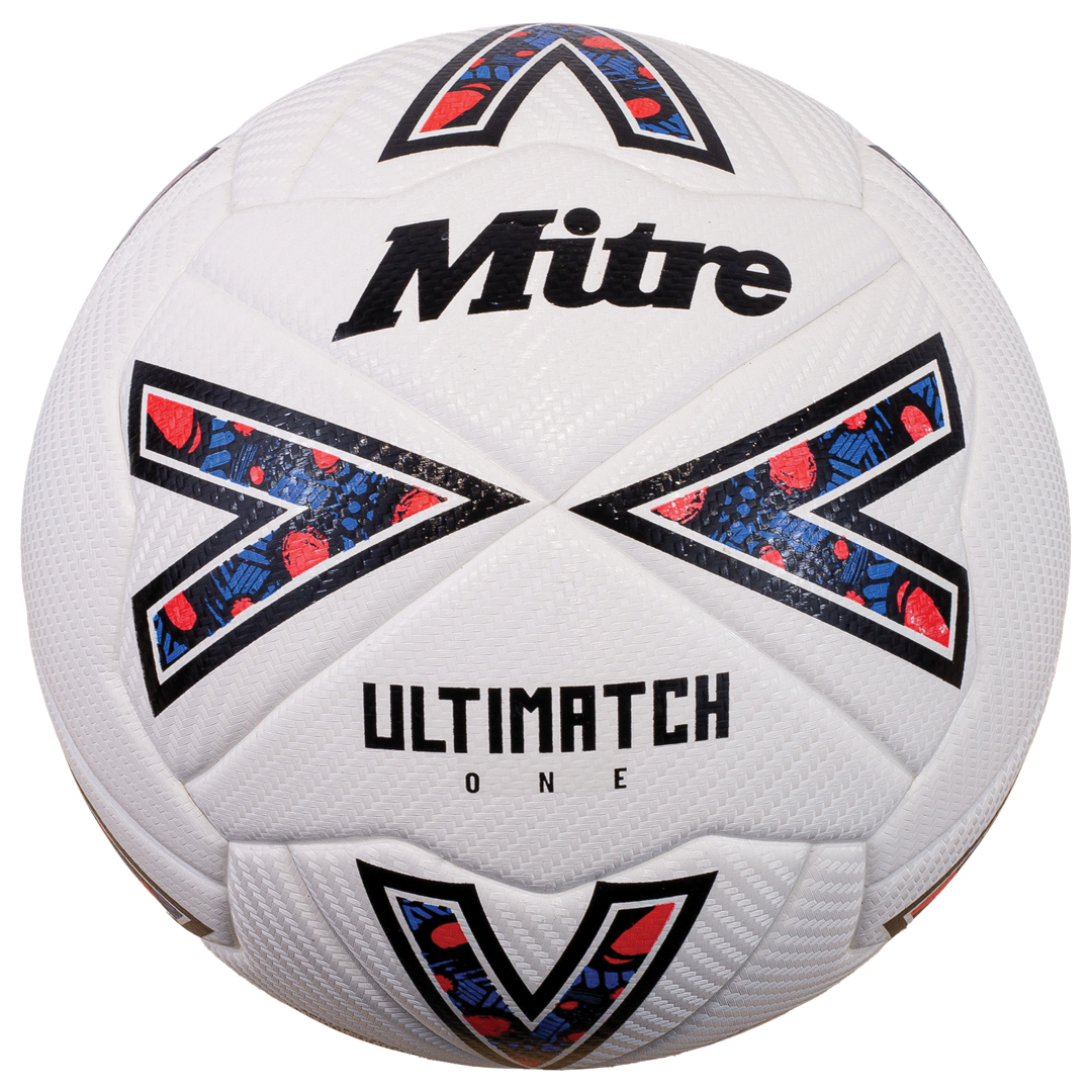 Mitre Ultimatch One Soccer Ball - Official Size 5 Match Ball for Professional & Training - Perfect for Games, Practice & Outdoor Play