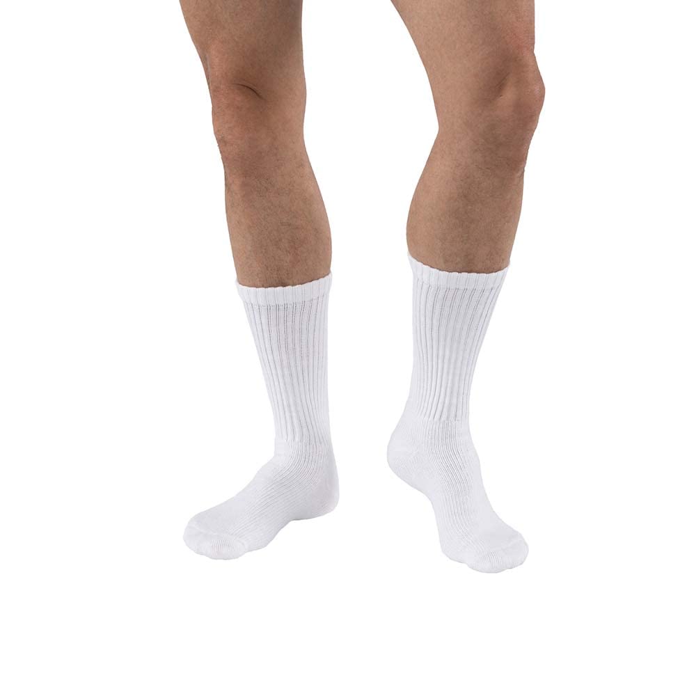 JOBST SensiFoot Diabetic Compression Socks 8-15 mmHg - Breathable Crew Socks for Circulation & Swelling Relief - Ideal for Diabetes, Travel & Long Hours Standing