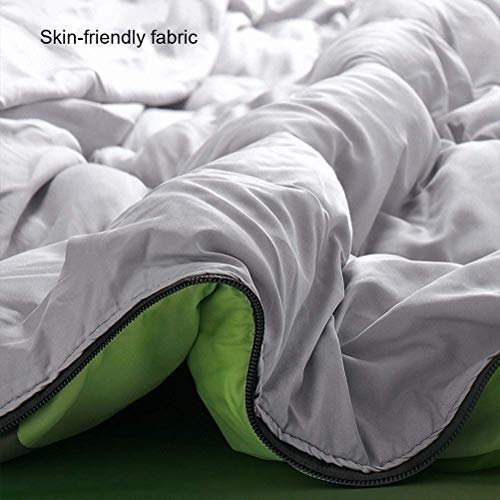 3-Season Lightweight Portable Sleeping Bag for Outdoor Hiking & Camping - Converts to Double Sleeping Bag with Compression Sack | Perfect for Backpacking, Family Camping & Adventure Travel