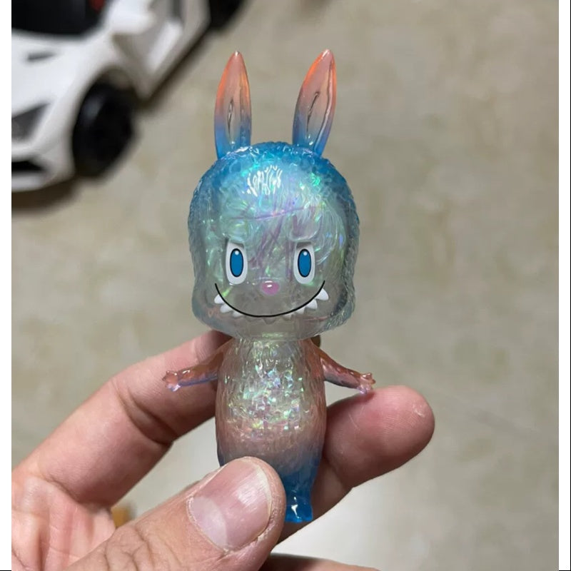 Labubu The Monsters Mini Labubu Pink Blue Gradient Limited Edition 2019 Tokyo - Cute Collectible Vinyl Figure for Anime Fans, Home Decor & Gift Idea