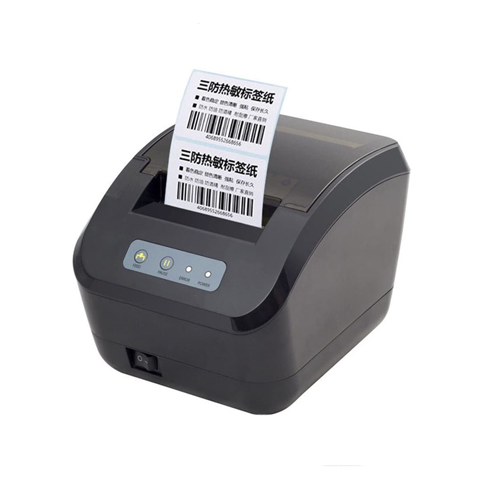 80mm Thermal Label Barcode Printer for POS Receipts - USB, LAN, Bluetooth & WiFi Support - Print Exact Quantities on Adhesive Sticker Paper - Ideal for Retail, Shipping & Inventory Management (Color: USB LAN Serial BT)