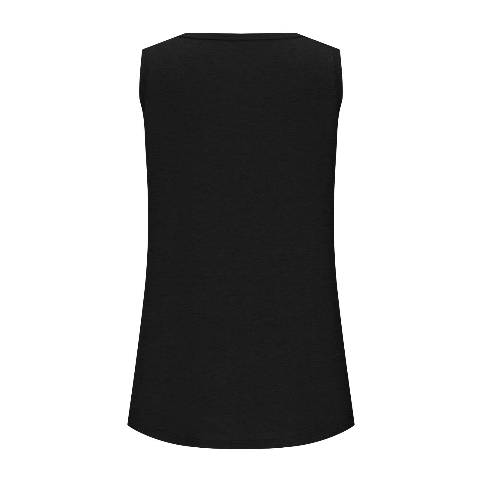 Women's Summer Tank Tops - Loose Fit Sleeveless Long T-Shirt, Flowy O-Neck Casual Tunic Basic Tee (2024 Trendy) | Perfect for Beach, Yoga & Everyday Wear
