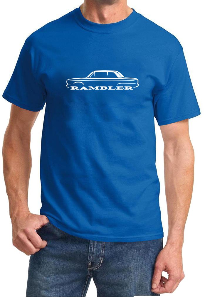 Vintage AMC Rambler Classic Outline Design T-Shirt - Retro Car Enthusiast Apparel for Men & Women - Perfect for Car Shows, Casual Wear & Gifts