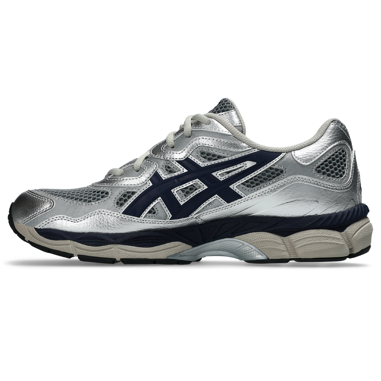 ASICS GEL NYC Pure Silver Running Shoes - Lightweight Cushioned Sneakers for Men & Women | Perfect for Jogging, Gym Workouts & Casual Wear