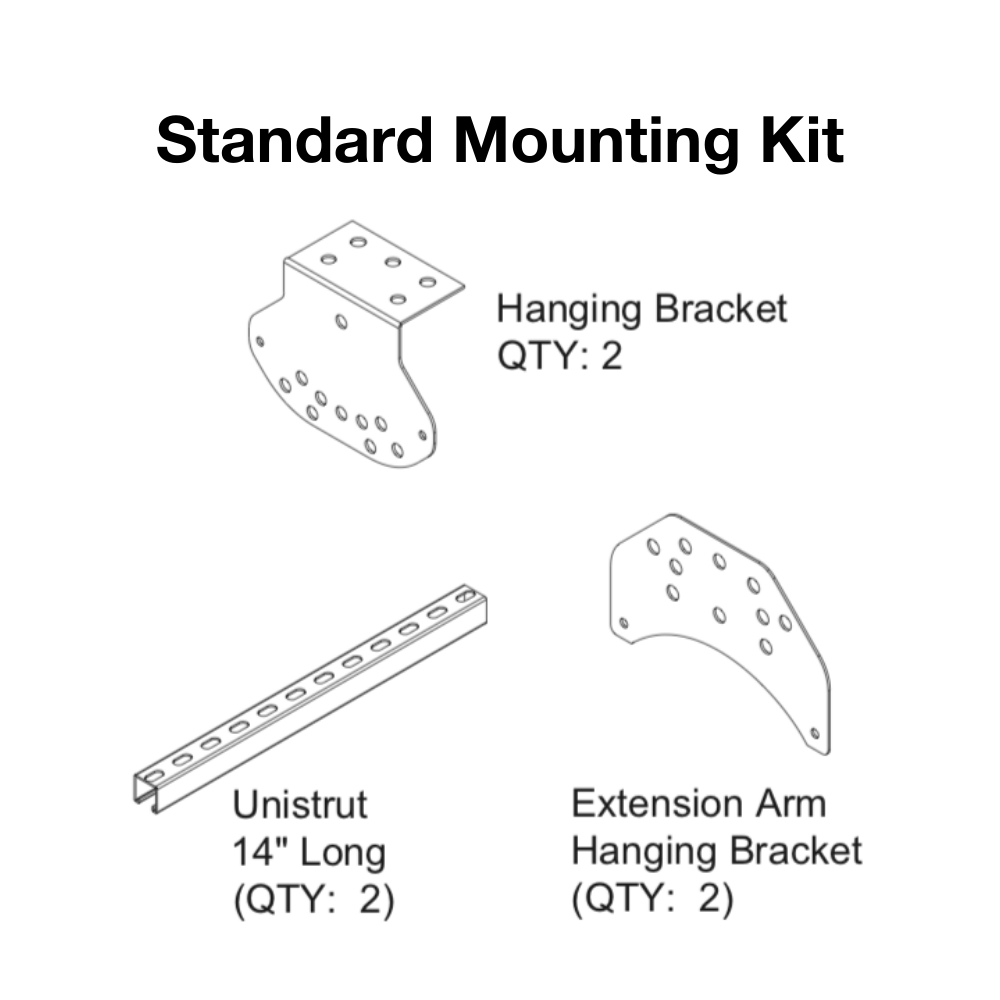 IR Energy Wall/Ceiling Mounting Kits for Habanero Gas Patio Heaters - Heavy Duty Outdoor Heater Brackets for Restaurants, Decks & Patios