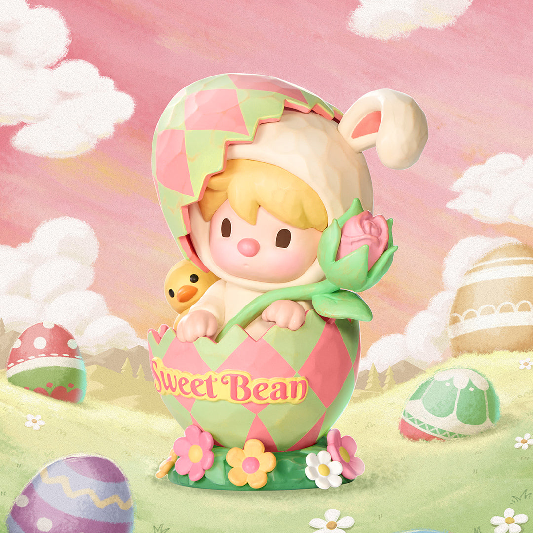 POP MART Sweet Bean Easter Bunny 100% PVC Collectible Figurine - Cute Home Decor & Easter Gift for Kids & Adults
