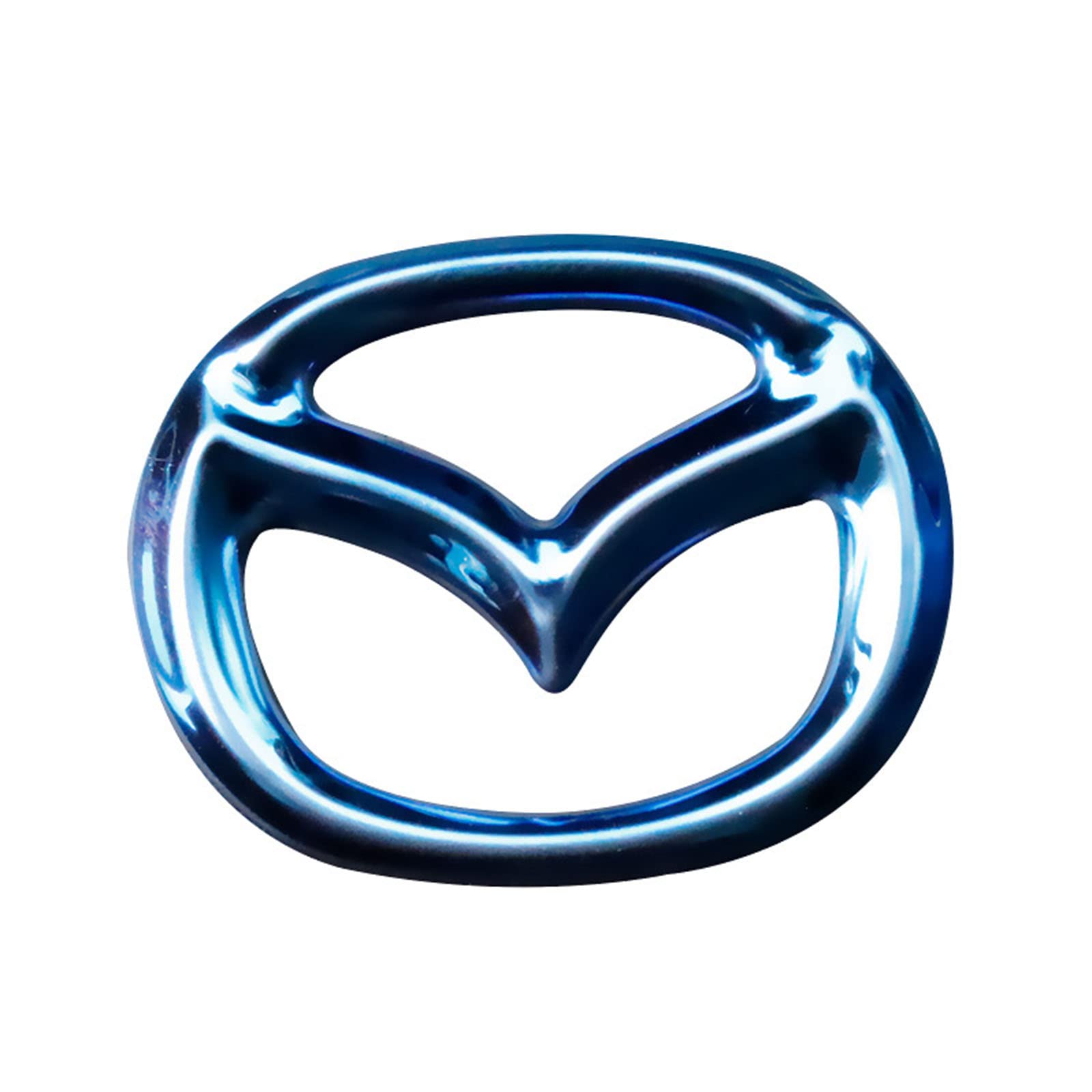 Premium Mazda Steering Wheel Cover Sticker - Compatible with Mazda 3/6, CX-3/CX-5/CX-9 - Durable Emblem Logo Frame Trim (Blue) - Perfect for Car Interior Customization & Protection