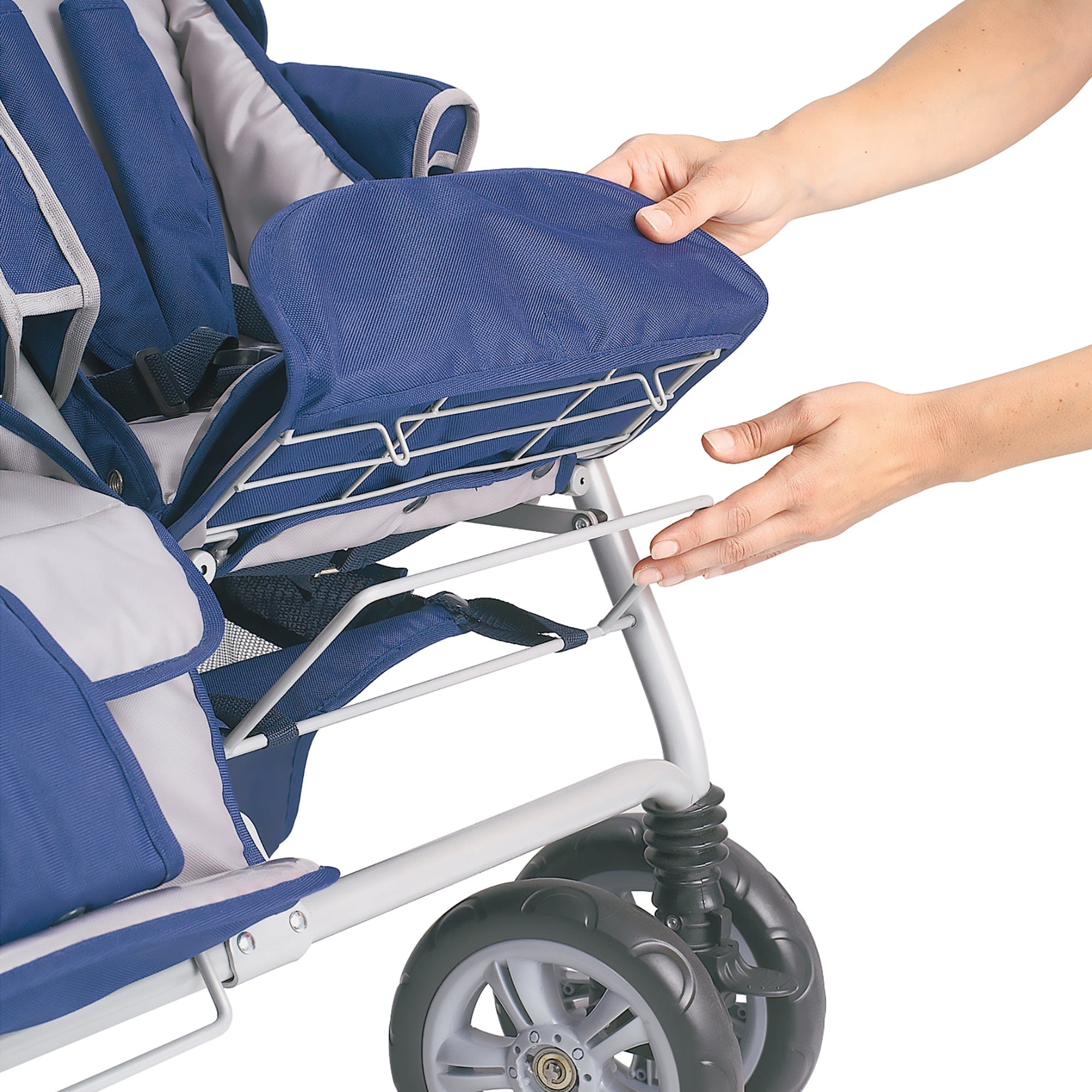 SureStop™ Bye Bye® 6 Passenger Stroller by Angeles - Lightweight Multi-Kids Jogging Stroller for Outdoor Walks, Shopping & Family Outings
