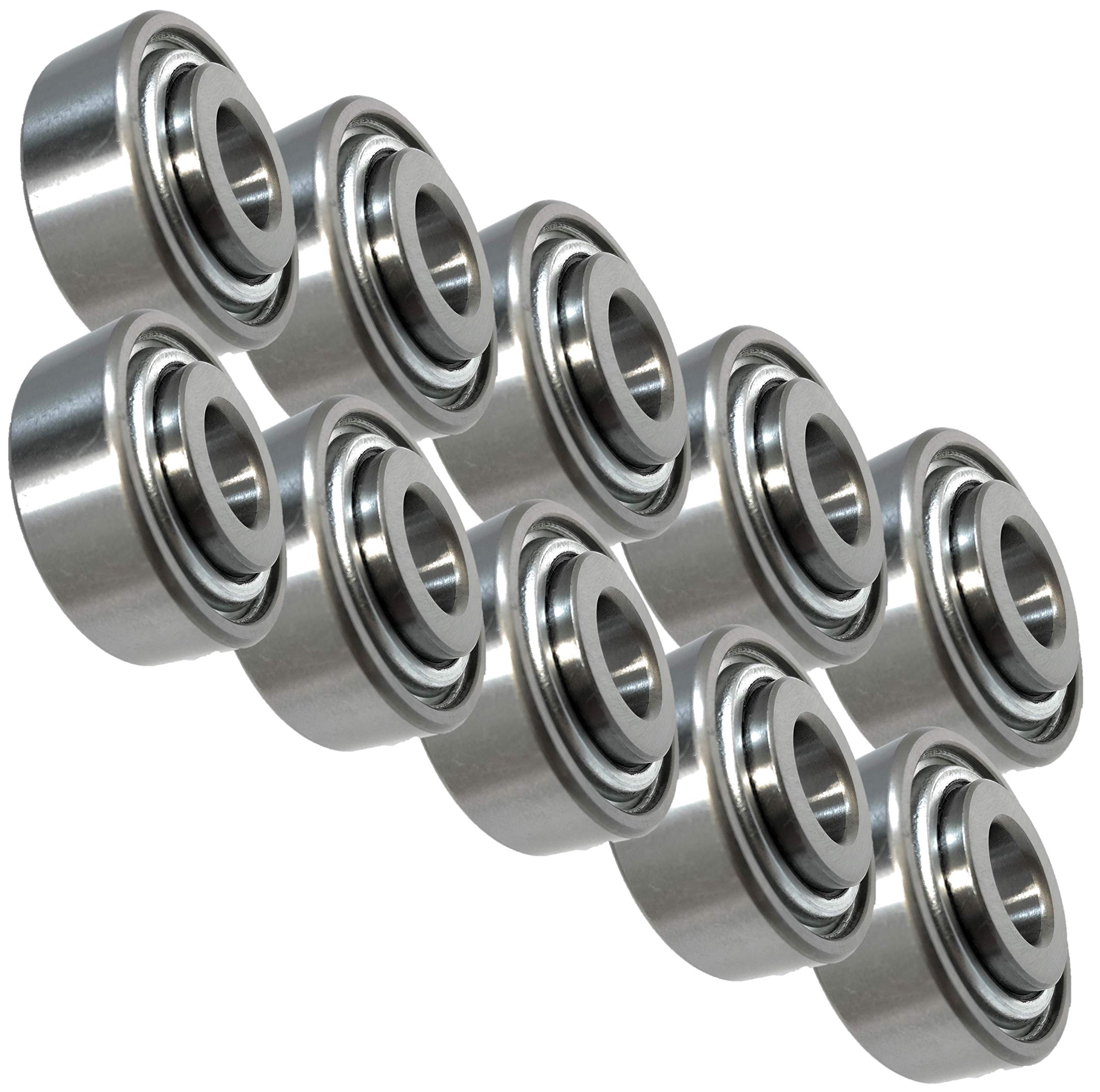 10 Pack HD Switch Heavy Duty Wheel Bearings - Replacement for Toro 120-5378 with High Temperature Grease Upgrade - Ideal for Lawn Mowers, Tractors & Outdoor Power Equipment