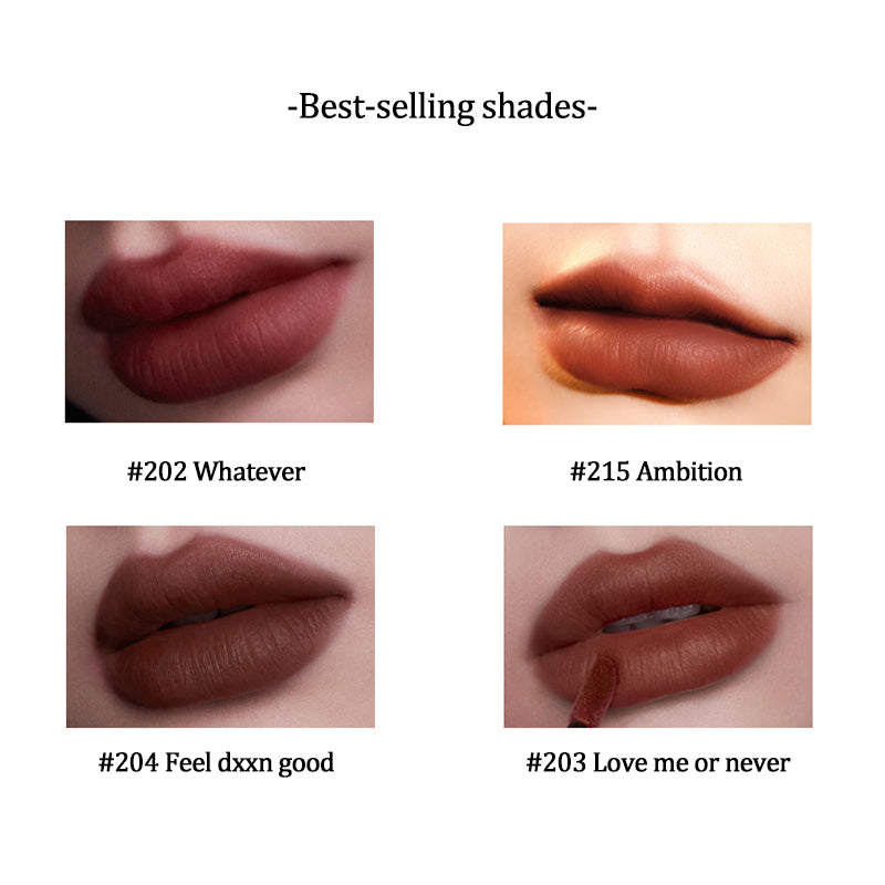 PERFECT DIARY Ever Stay Lip Veil - Long Lasting Matte Liquid Lipstick, Hydrating & Non-Drying, 12-Hour Wear, 20 Trendy Shades - Perfect for Date Night, Parties & Everyday Makeup Looks