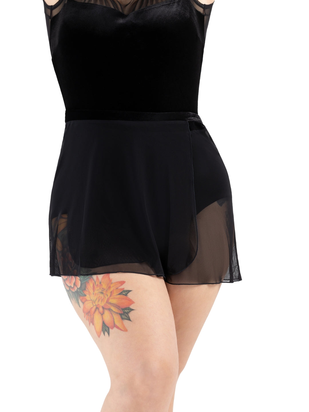 12237W Velvet Forest Orchard Skirt - Elegant A-Line Midi Skirt for Women, Soft Stretch Velvet Fabric, Perfect for Fall/Winter, Holiday Parties, and Casual Outings