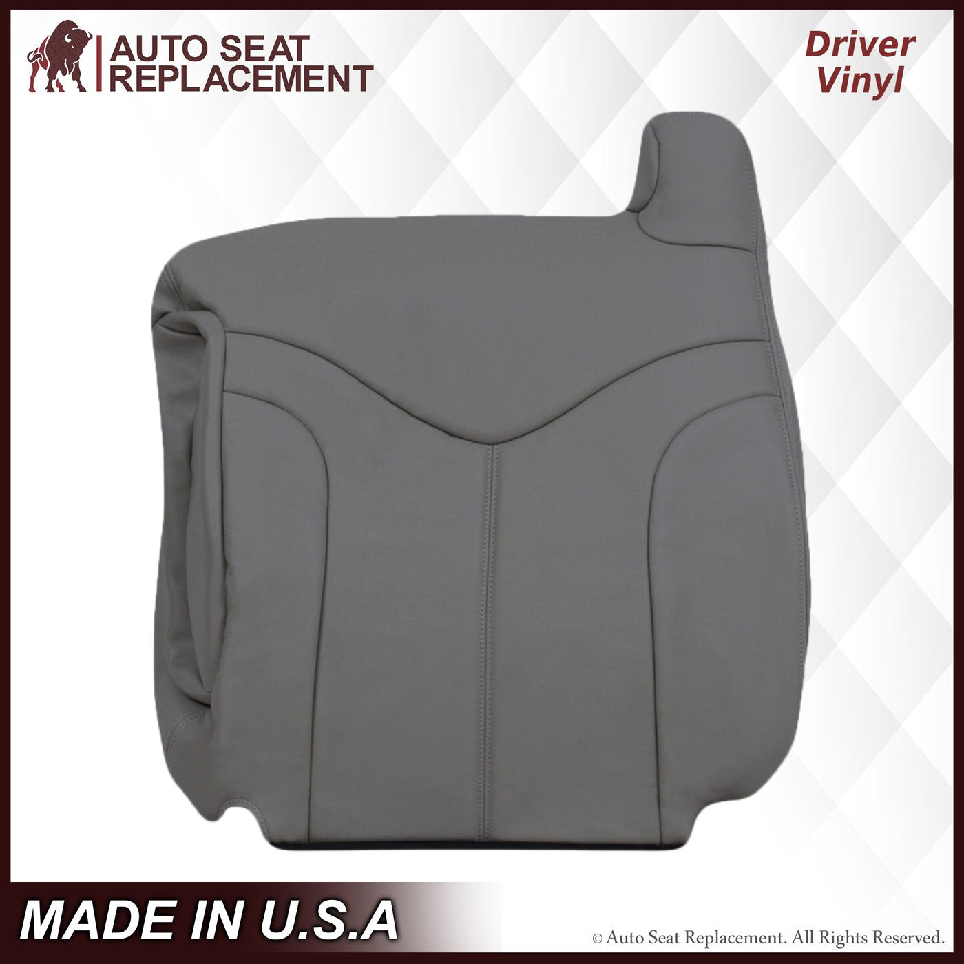 2000-2002 GMC Yukon & Sierra XL Custom Fit Seat Covers - Premium Pewter Gray Car Interior Accessories for Truck & SUV | Perfect for Road Trips, Daily Commute & Off-Road Protection