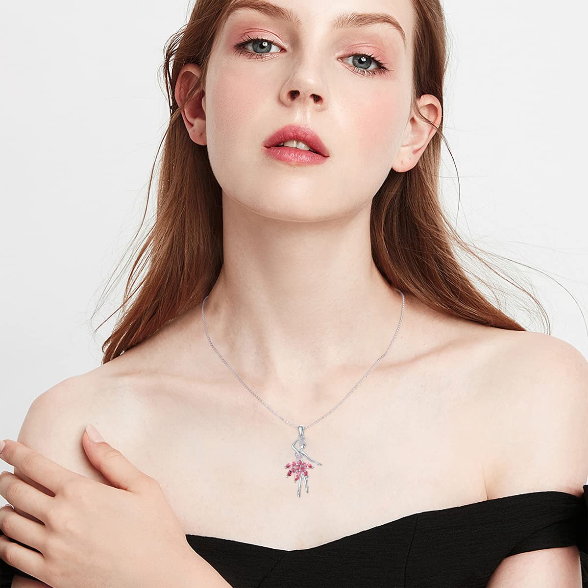 Sterling Silver Ballerina Dancer Necklace - Elegant Ballet Jewelry Gift for Women | Perfect for Birthdays, Anniversaries & Special Occasions