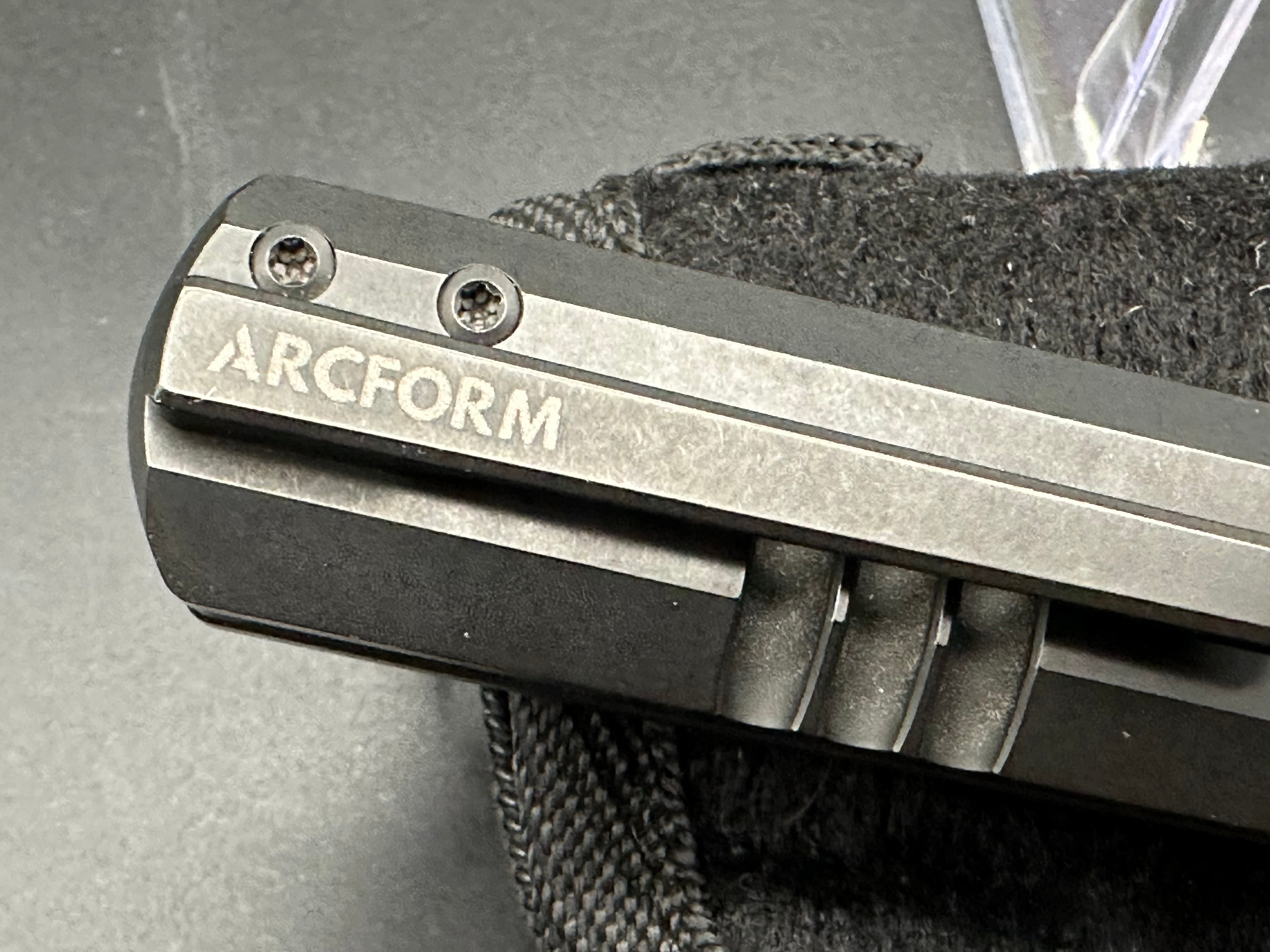 Arcform Slim Foot Titanium & Copper Knife Scales with Shipwreck Patina Finish - Perfect for EDC, Camping, and Outdoor Survival Gear