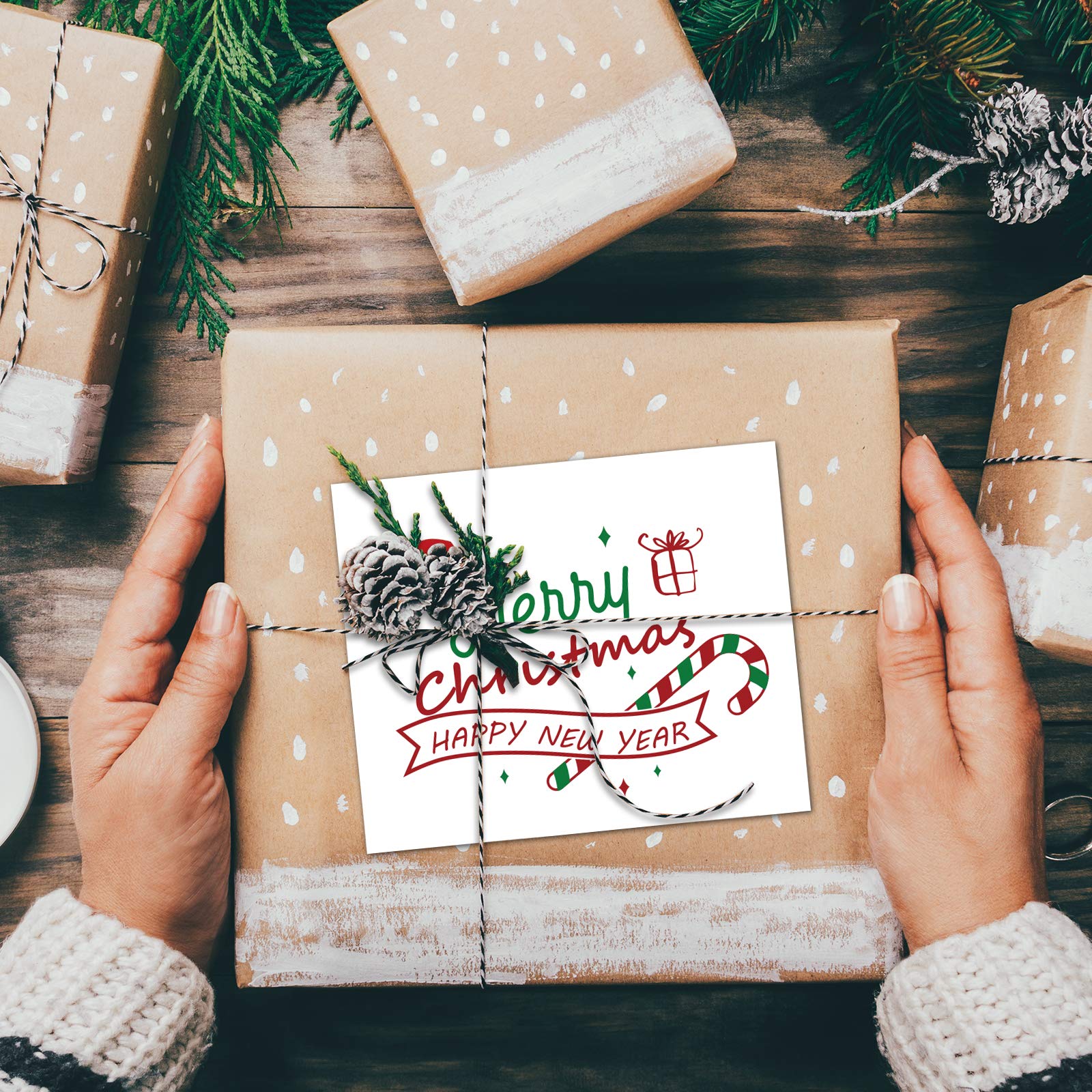 30 Pack MIAHART Christmas Greeting Cards Bulk Set - 6 Festive Holiday Designs with Envelopes, Blank Xmas Cards for Winter Celebrations, Office Parties & Family Gatherings