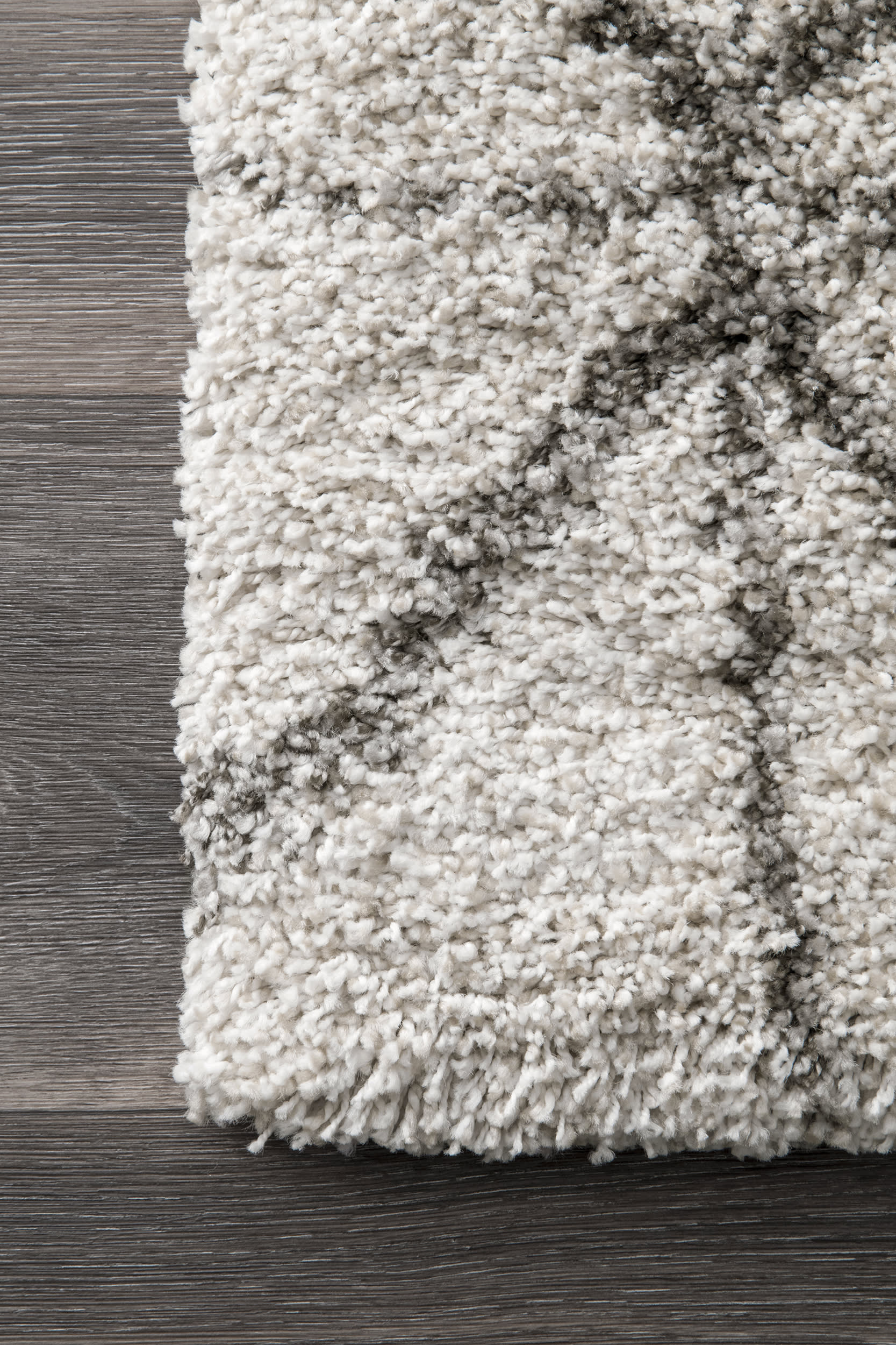 Luxury Diamond Tiles Area Rug - Ivory White Soft Shaggy Carpet for Living Room Bedroom Decor | Plush Floor Mat for Home Office, Nursery & Cozy Spaces