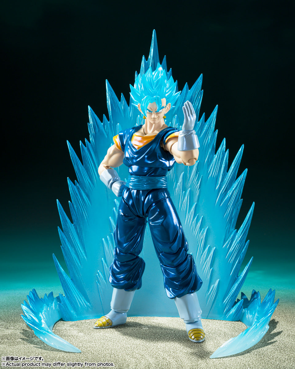 Bandai S.H.Figuarts Dragon Ball Super Super Saiyan God Super Saiyan Vegito Action Figure - NYCC 2024 Exclusive Collectible for Anime Fans & Display