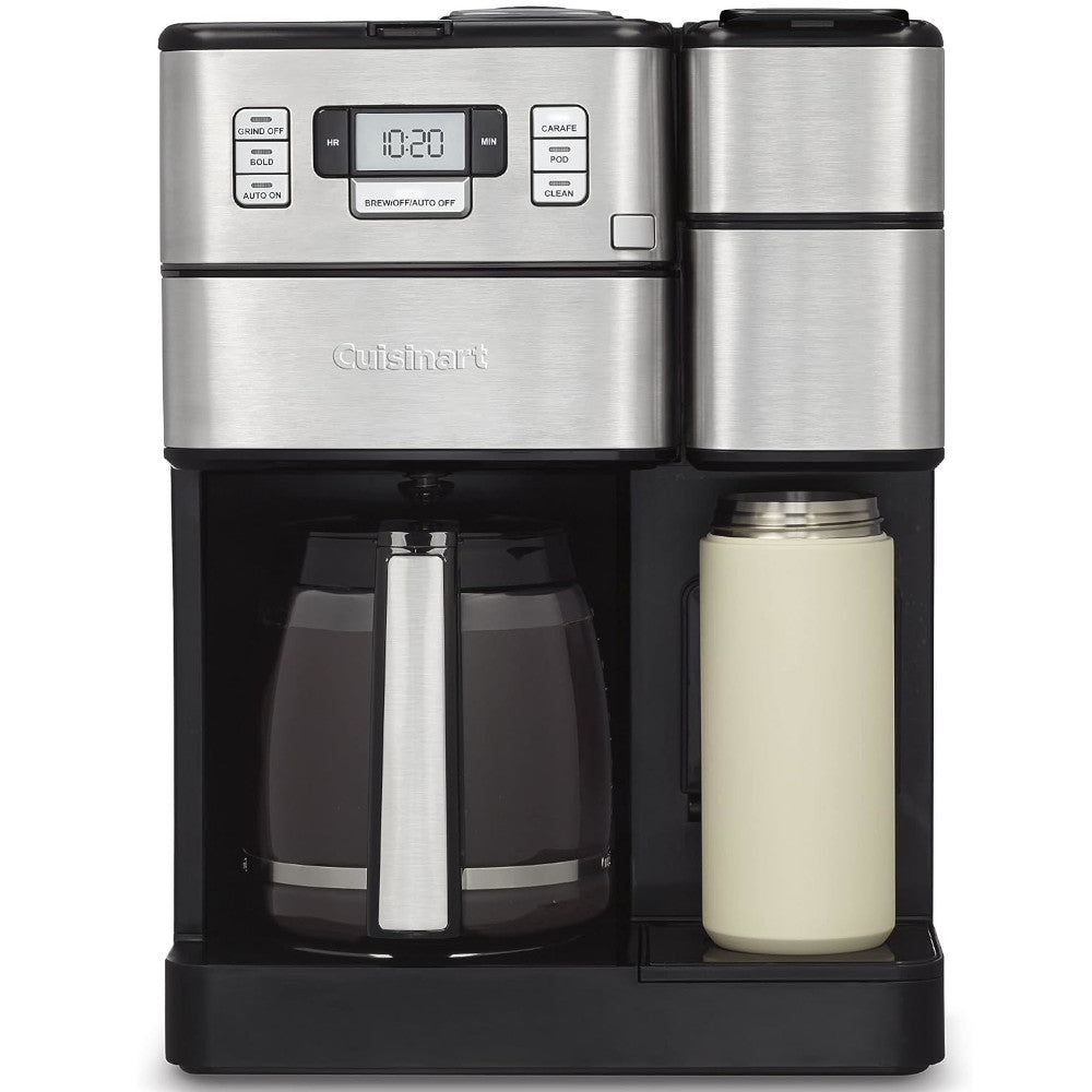 Cuisinart SS GB1 Coffee Center Grind and Brew Plus - Certified Refurbished with Warranty | Automatic Coffee Maker for Home & Office Use