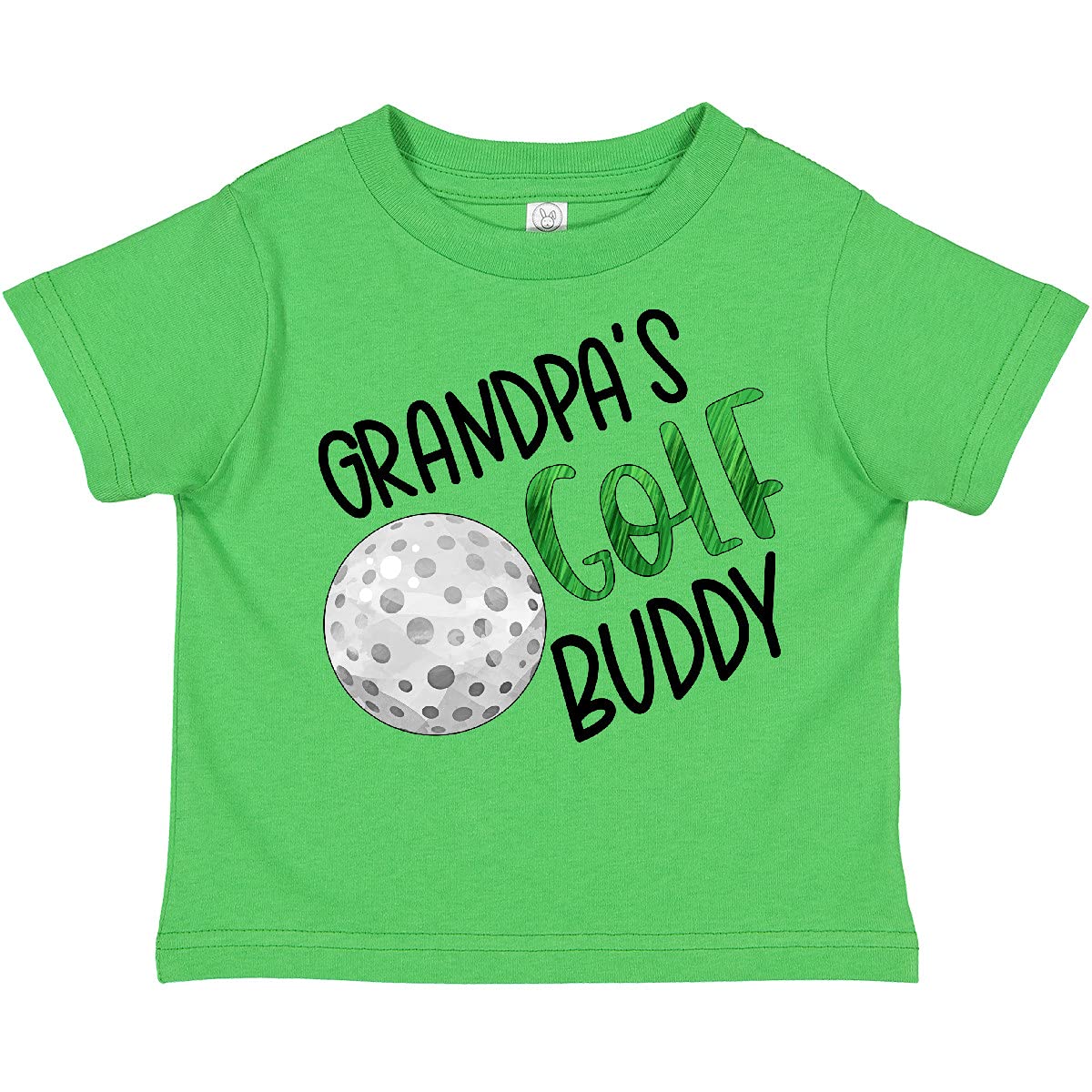 Grandpa's Golf Buddy with Golf Ball Toddler T-Shirt - Cute Golf-Themed Kids Shirt for Father's Day & Golf Outings - Perfect Gift for Grandpas Who Love Golf