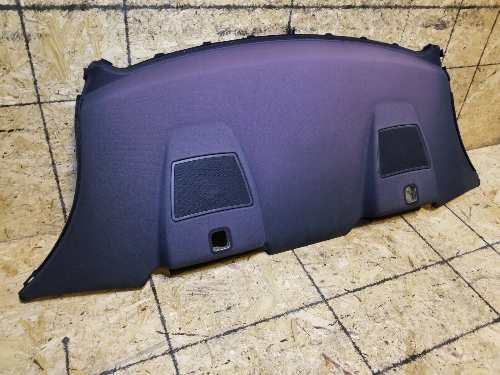 2006-2010 BMW 650i E63 Rear Window Parcel Shelf Panel Trim with OEM Speakers - Perfect for Car Interior Upgrades & Sound System Enhancement