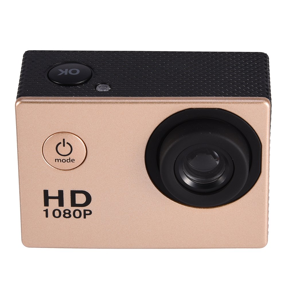 SUUNY Waterproof Action Camera 4K HD Mini DV Sports Camera for Outdoor Cycling, Diving, Skiing & Adventure - Gold (Ideal for Vlogging, Travel & Extreme Sports)