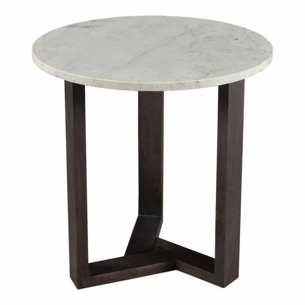 20 Inch Side Table Charcoal Grey - Modern End Table for Living Room, Bedroom & Office - Small Accent Table with Sturdy Metal Frame - Perfect for Coffee, Books & Decor