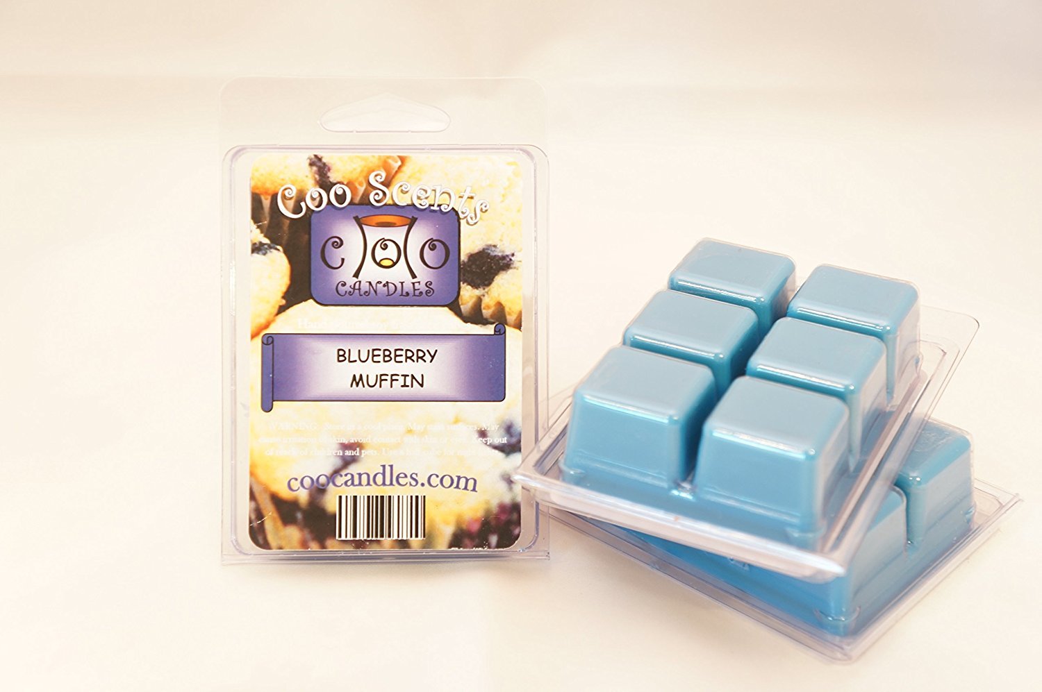 3 Pack Soy Blend Wickless Candle Bars Wax Melts - Blueberry Muffin Scent for Home, Office & Spa | Aromatherapy, Relaxation & Gift Giving