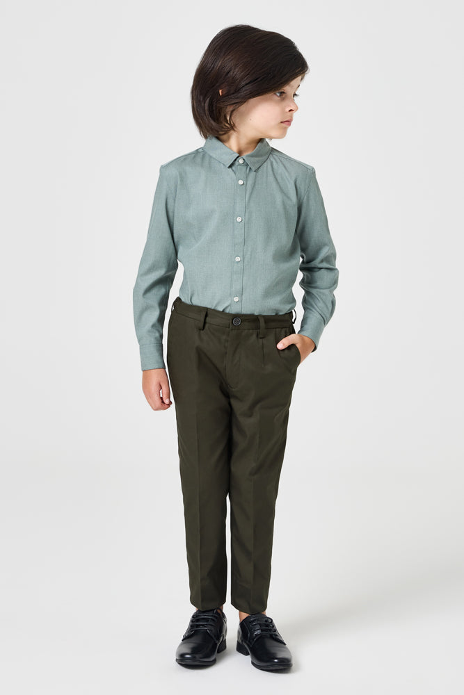 Bowie Chino Pants for Men - Olive Green Cotton Casual Trousers | Comfortable & Stylish for Work, Travel & Everyday Wear