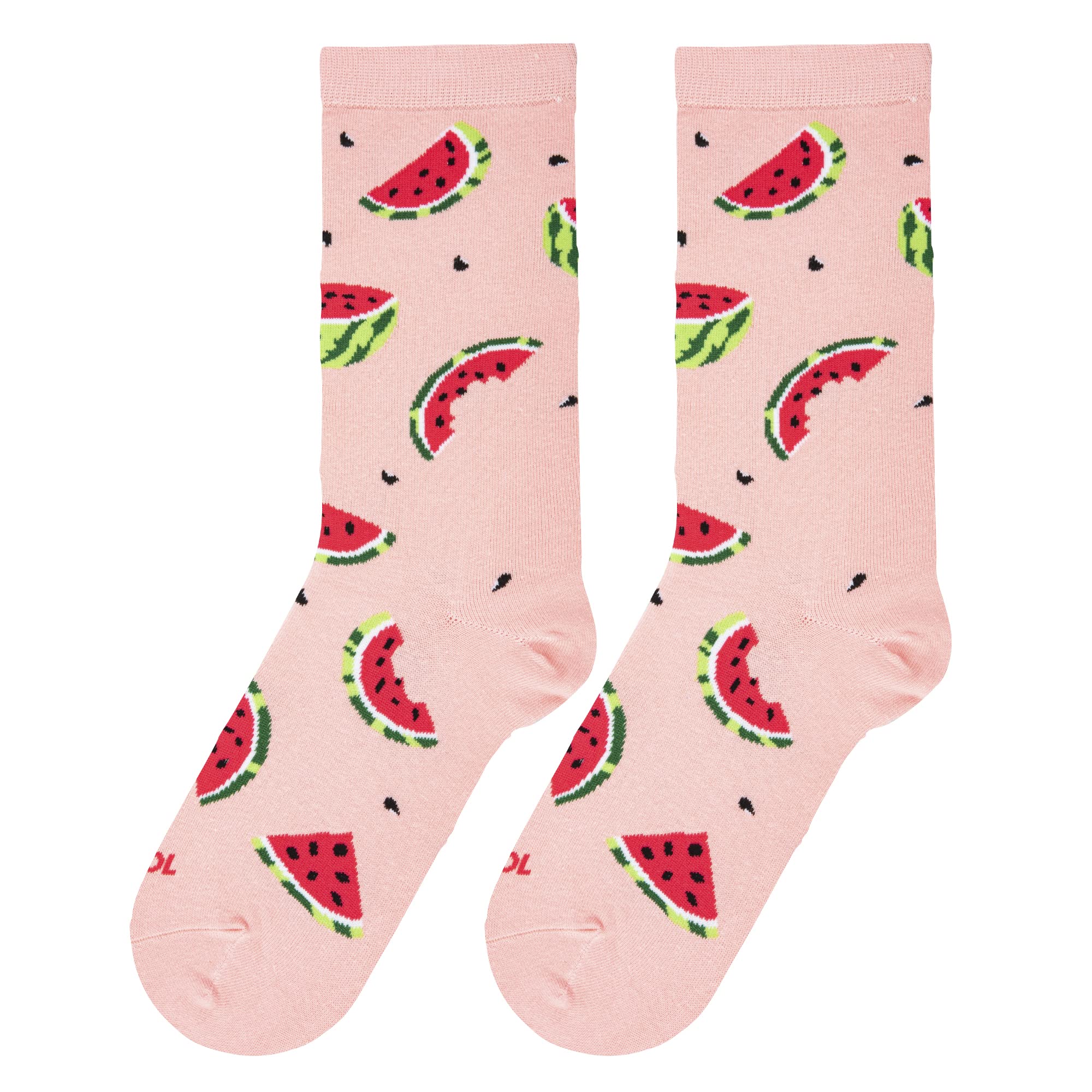 Fun Fruit Print Crew Socks for Women - Cute Novelty Cotton Socks - Perfect for Casual Wear, Gifts & Everyday Fashion