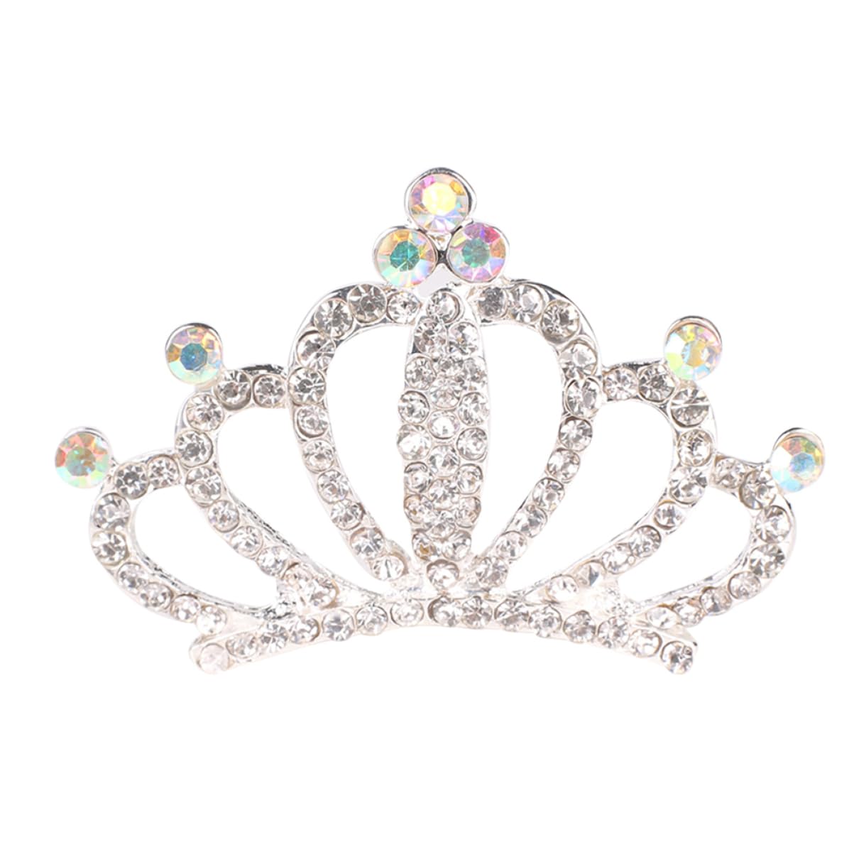 Beavorty Silver Bridal Tiara Headpiece – Floral Wedding Crown for Bride, Pageant, Girls Hair Accessories | Elegant Diamond Headgear for Weddings, Prom, Special Occasions