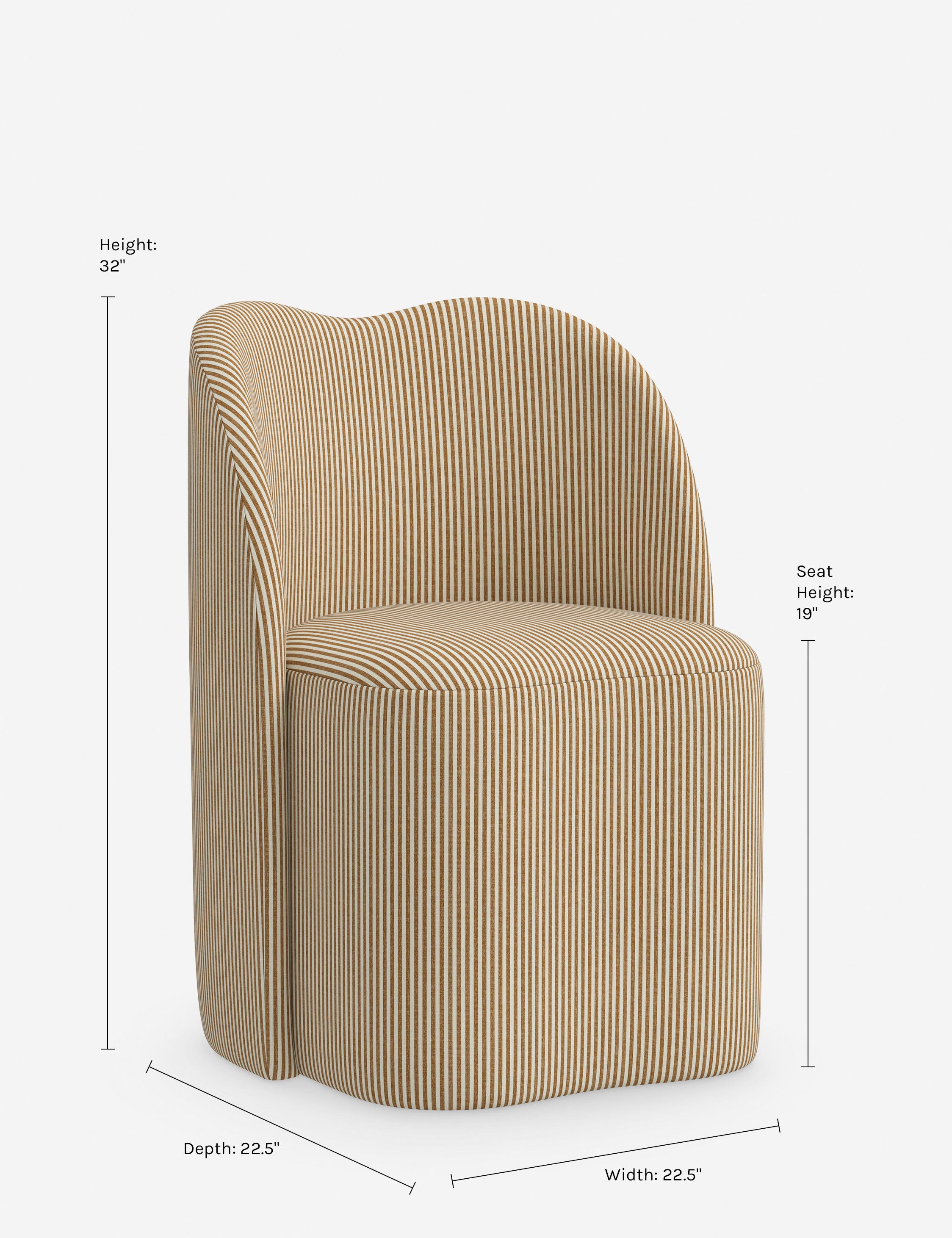 Bedell Dining Chair - Modern Wooden Dining Room Chairs with Upholstered Seat - Comfortable Kitchen Chairs for Home, Restaurant & Office Use