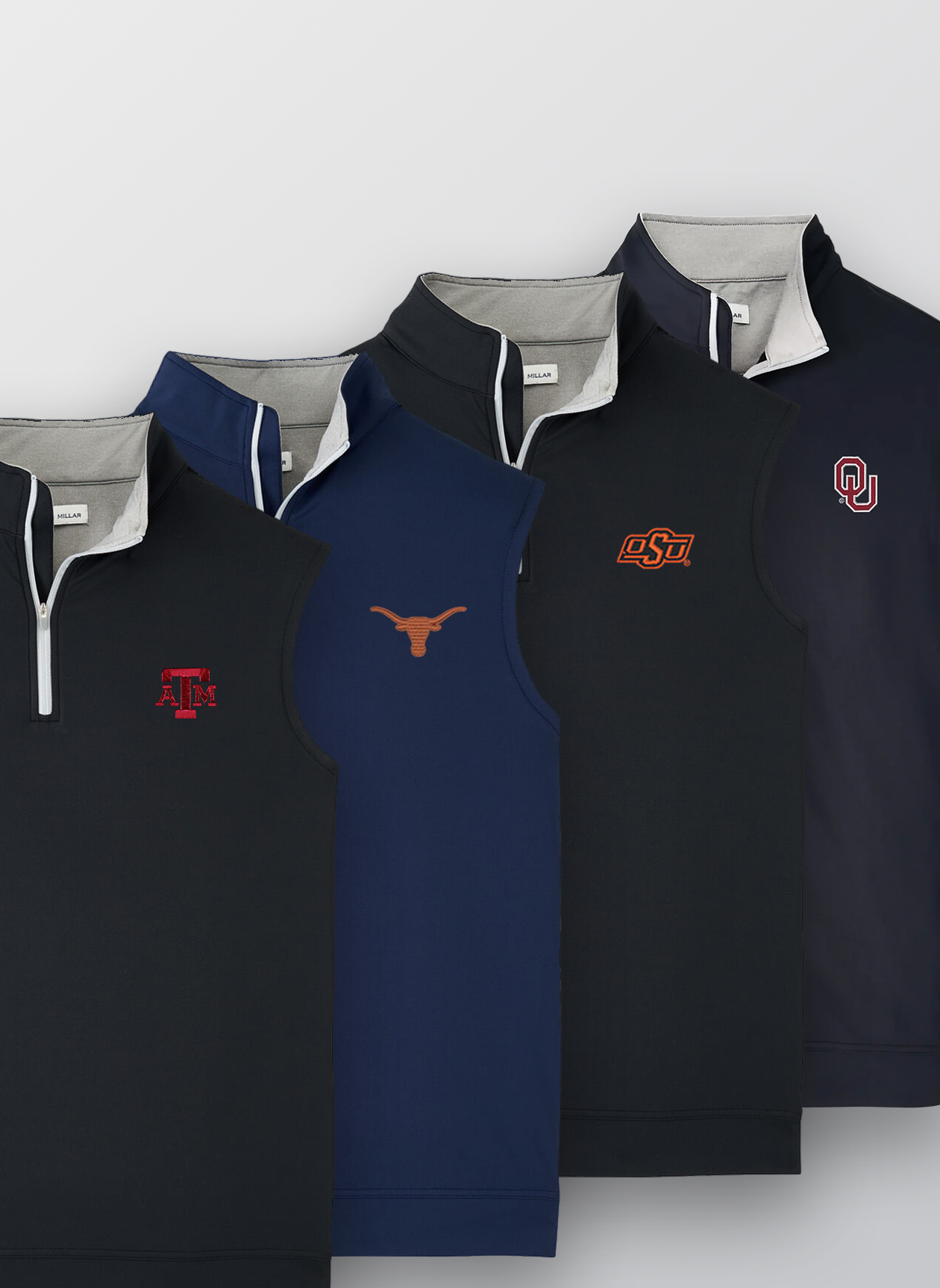 BLK OSU 1/4 Zip Vest for Men - Lightweight Fleece Pullover with Quarter Zip - Perfect for Outdoor Activities, Hiking, and Casual Wear