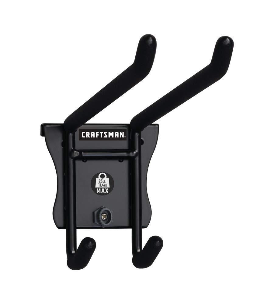 CRAFTSMAN Versatrack Garage Hooks - Standard Double Hook (CMST82606VT) for Tool Storage & Organization - Perfect for Garage, Workshop, and Home Use