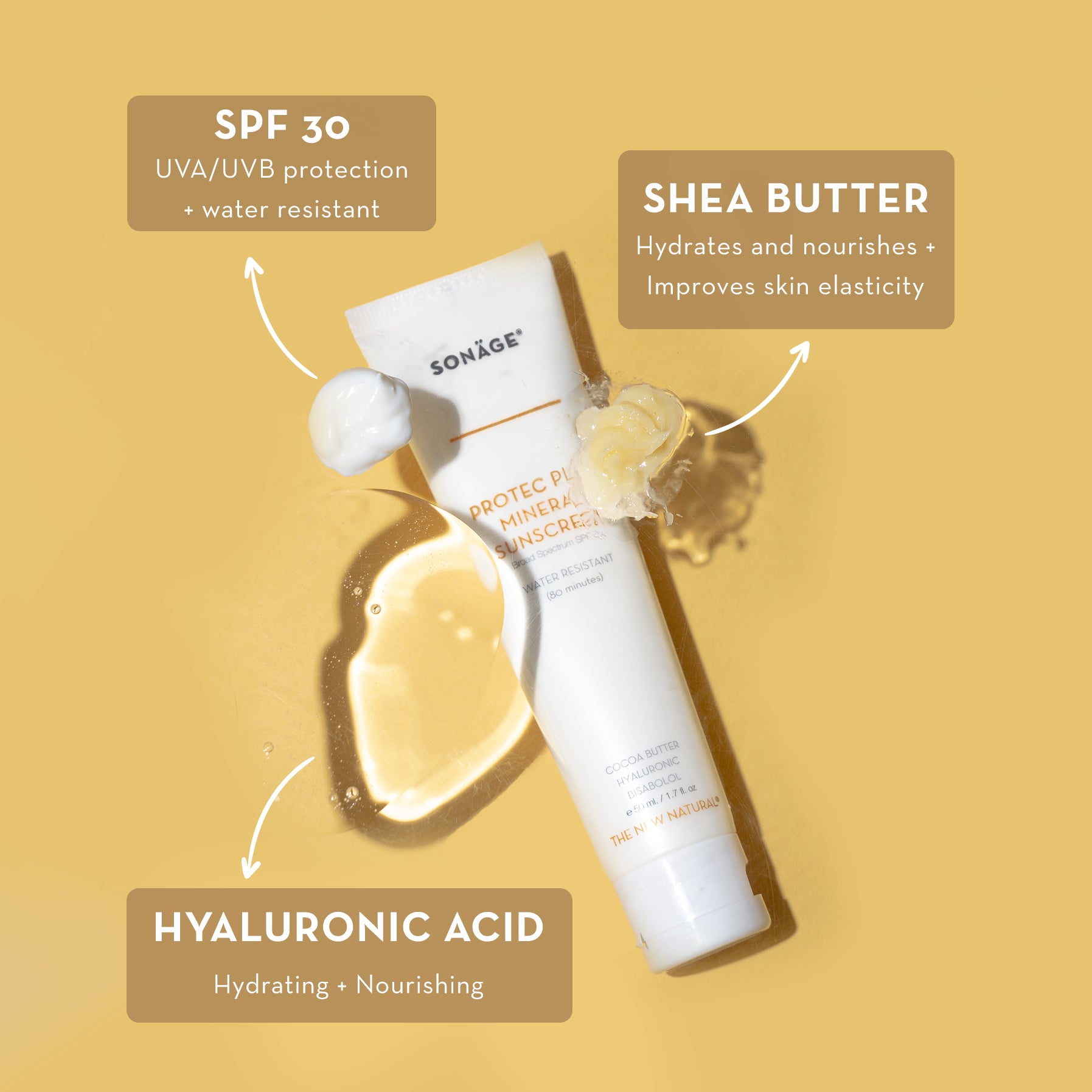 Protec Plus Mineral Sunscreen SPF 30 - Broad Spectrum UVA/UVB Protection, Water Resistant, Reef Safe & Non-Greasy Formula for Face & Body | Perfect for Beach, Swimming & Outdoor Activities