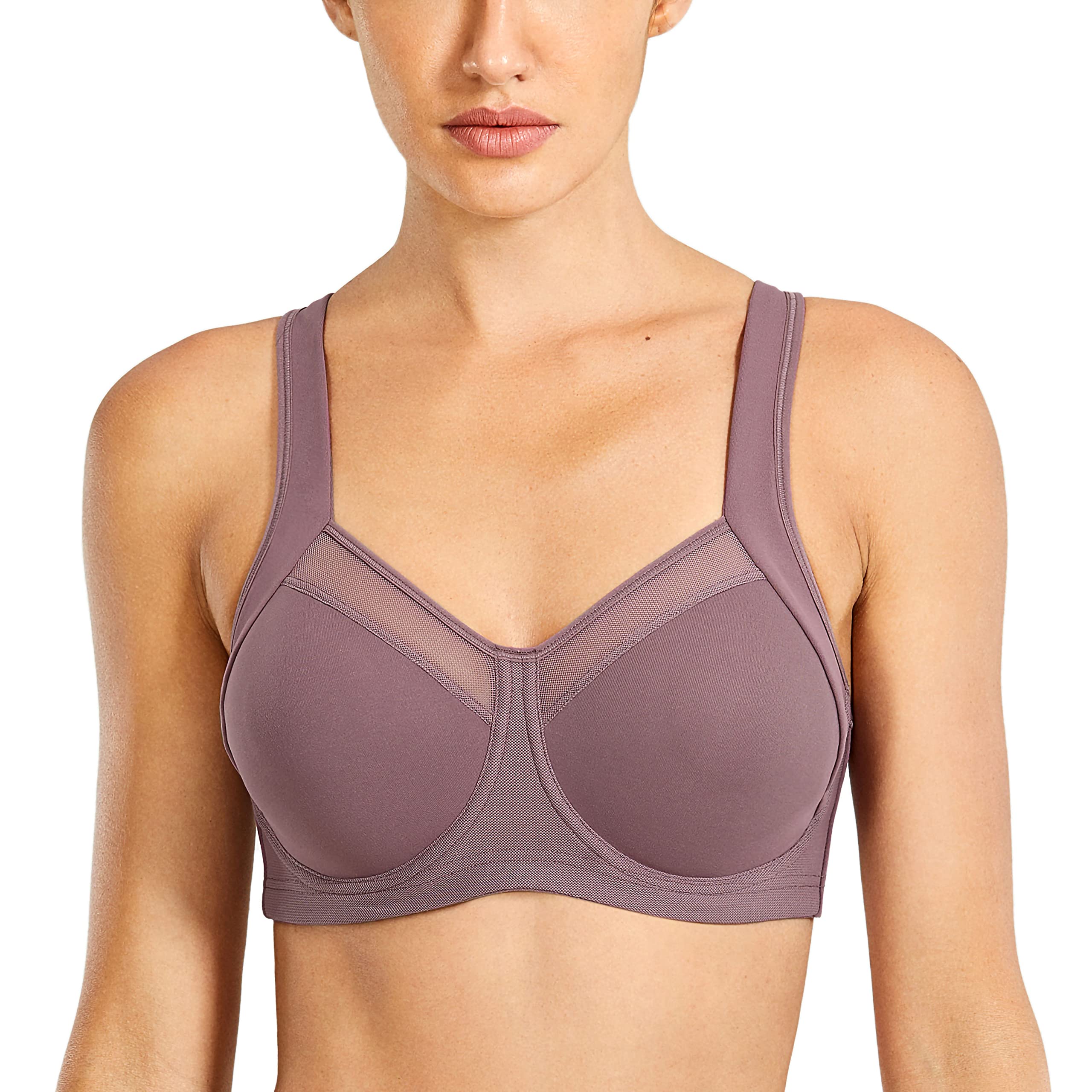 SYROKAN Women's High Impact Sports Bra with Underwire - Maximum Support Racerback for Running, CrossFit & Gym Workouts - No Bounce Fitness Top for High-Intensity Training