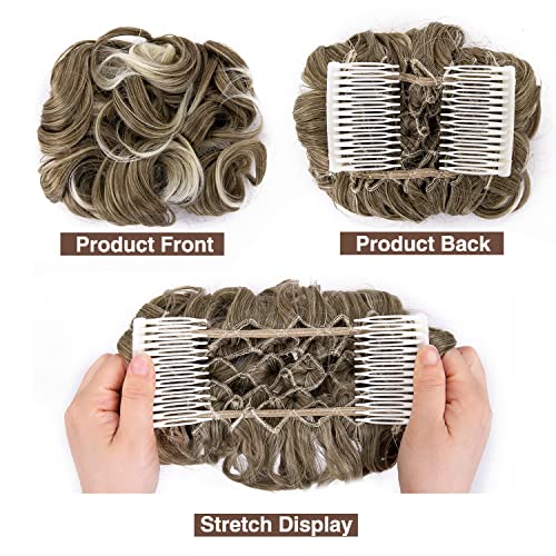 Messy Bun Hair Clip - Perfect for Curly Hair, Easy Chignon Updo for Women | Great for Work, Parties & Everyday Wear