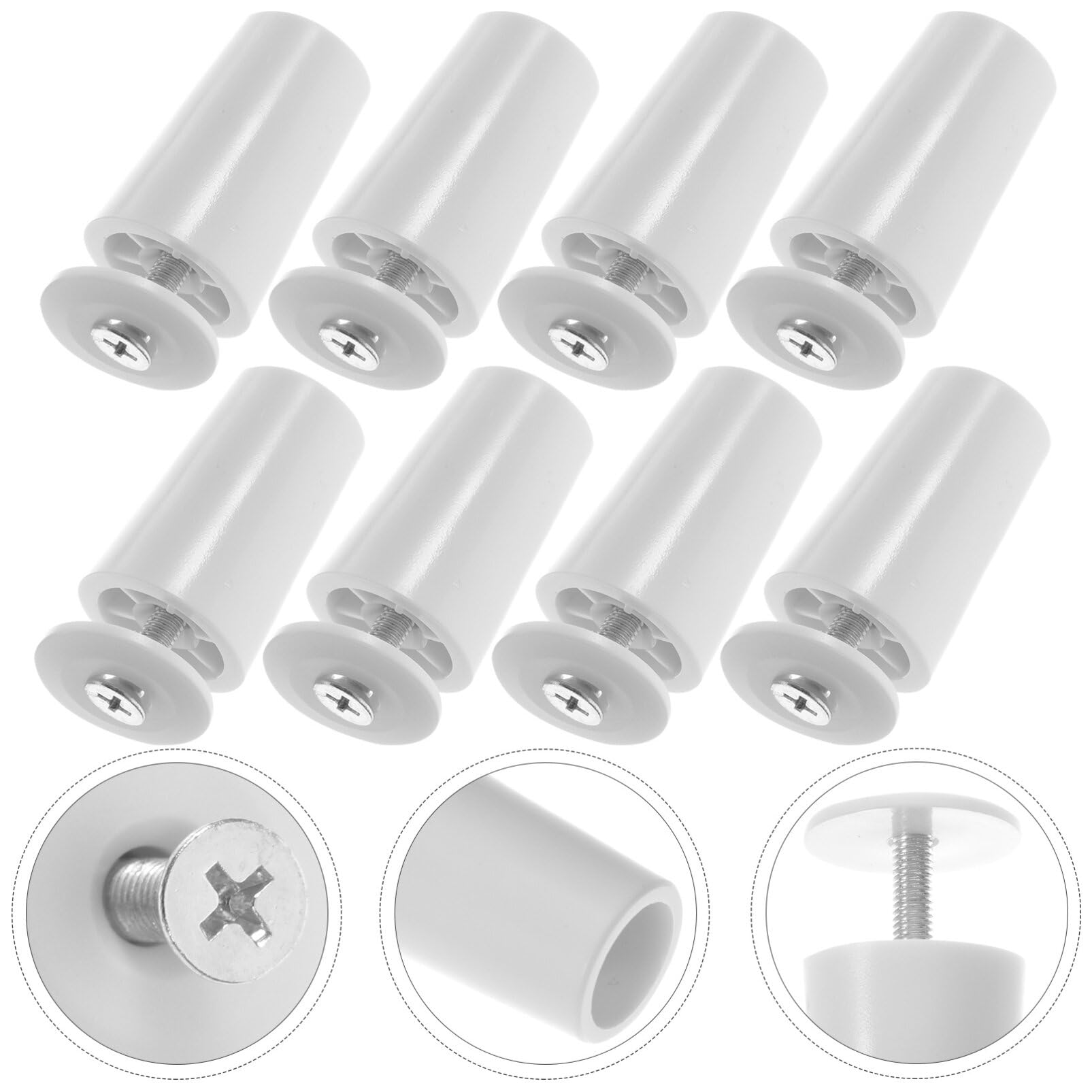 HOMSFOU 8-Piece Roller Shutter Bracket Replacement Kit - Durable Plastic Buffer Stoppers for Window Shutter Hardware & Furniture Fittings | Perfect for Home Decor, DIY Projects, and Window Security Enhancement