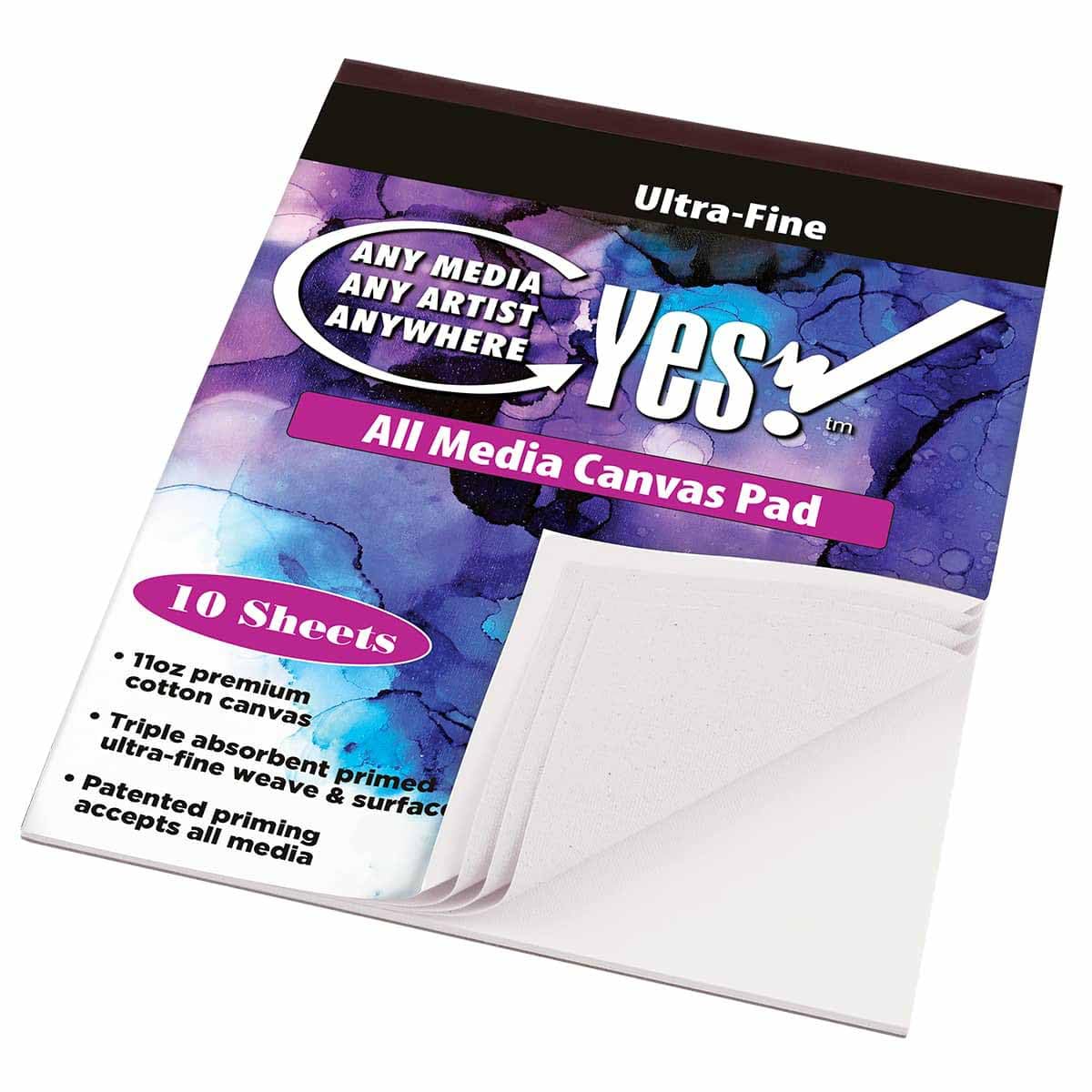 Premium Multi-Media Cotton Canvas Pads - 10 Sheets for Watercolor, Oil, Acrylic & Marker Painting - Acid-Free 16x20 Inch Wet/Dry Art Paper - 3 Pack - Perfect for Studio, Classroom & Outdoor Sketching